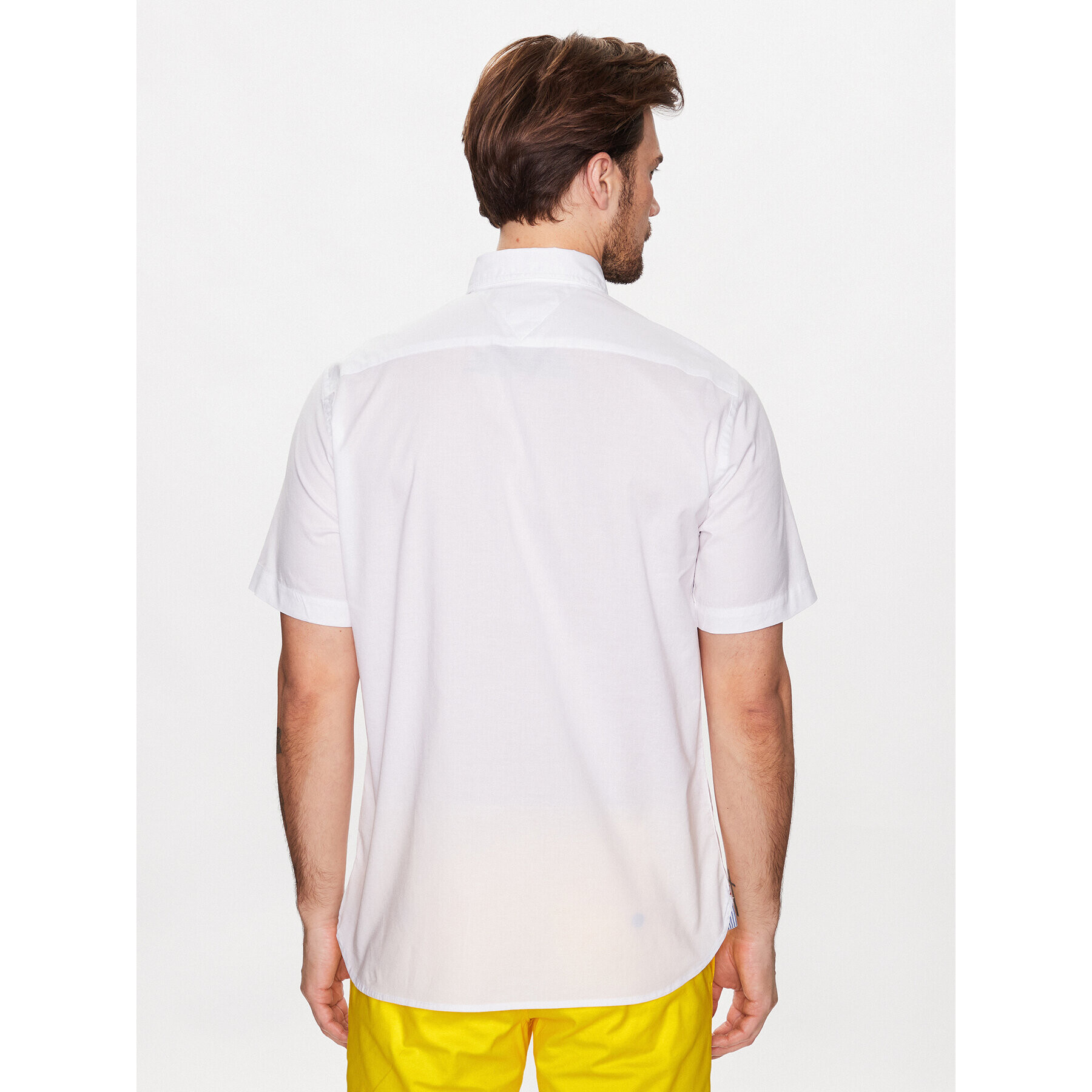 Tommy Hilfiger Риза MW0MW31382 Бял Regular Fit - Pepit.bg