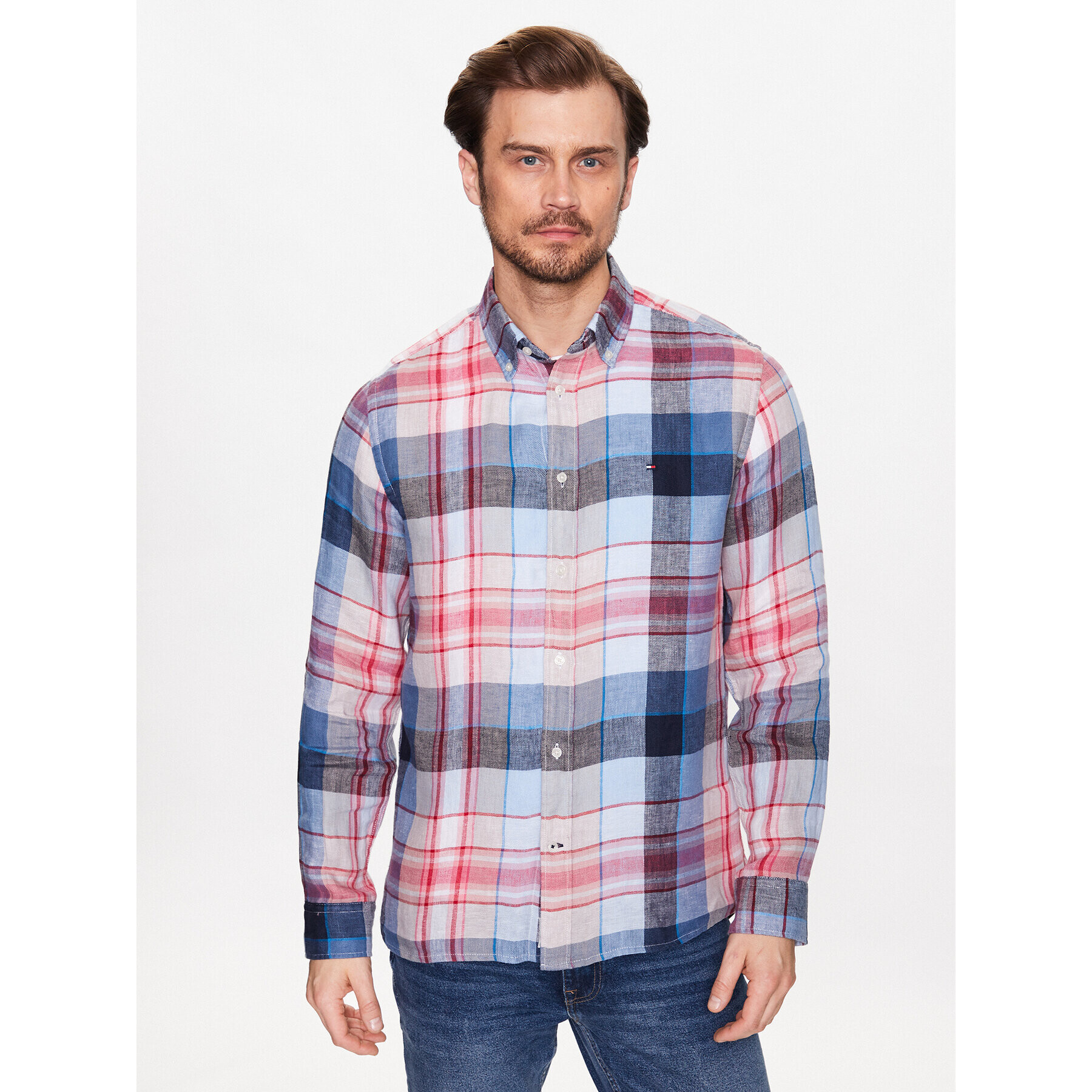 Tommy Hilfiger Риза MW0MW31400 Цветен Regular Fit - Pepit.bg