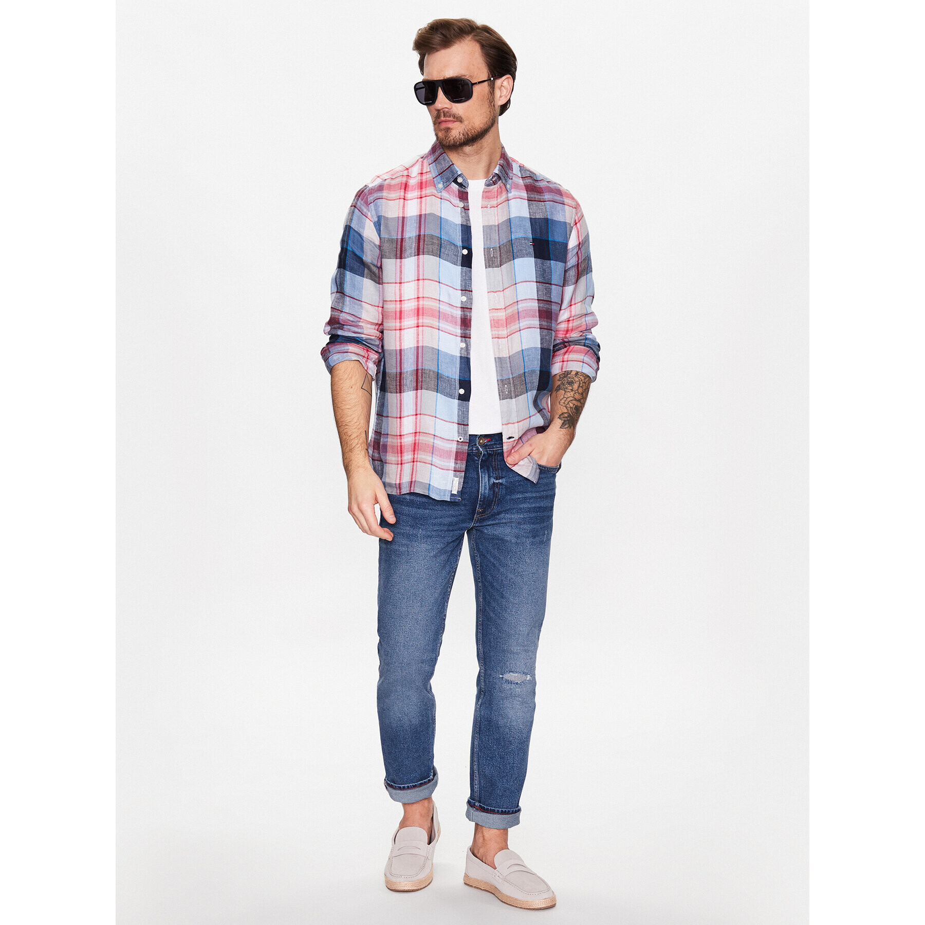 Tommy Hilfiger Риза MW0MW31400 Цветен Regular Fit - Pepit.bg
