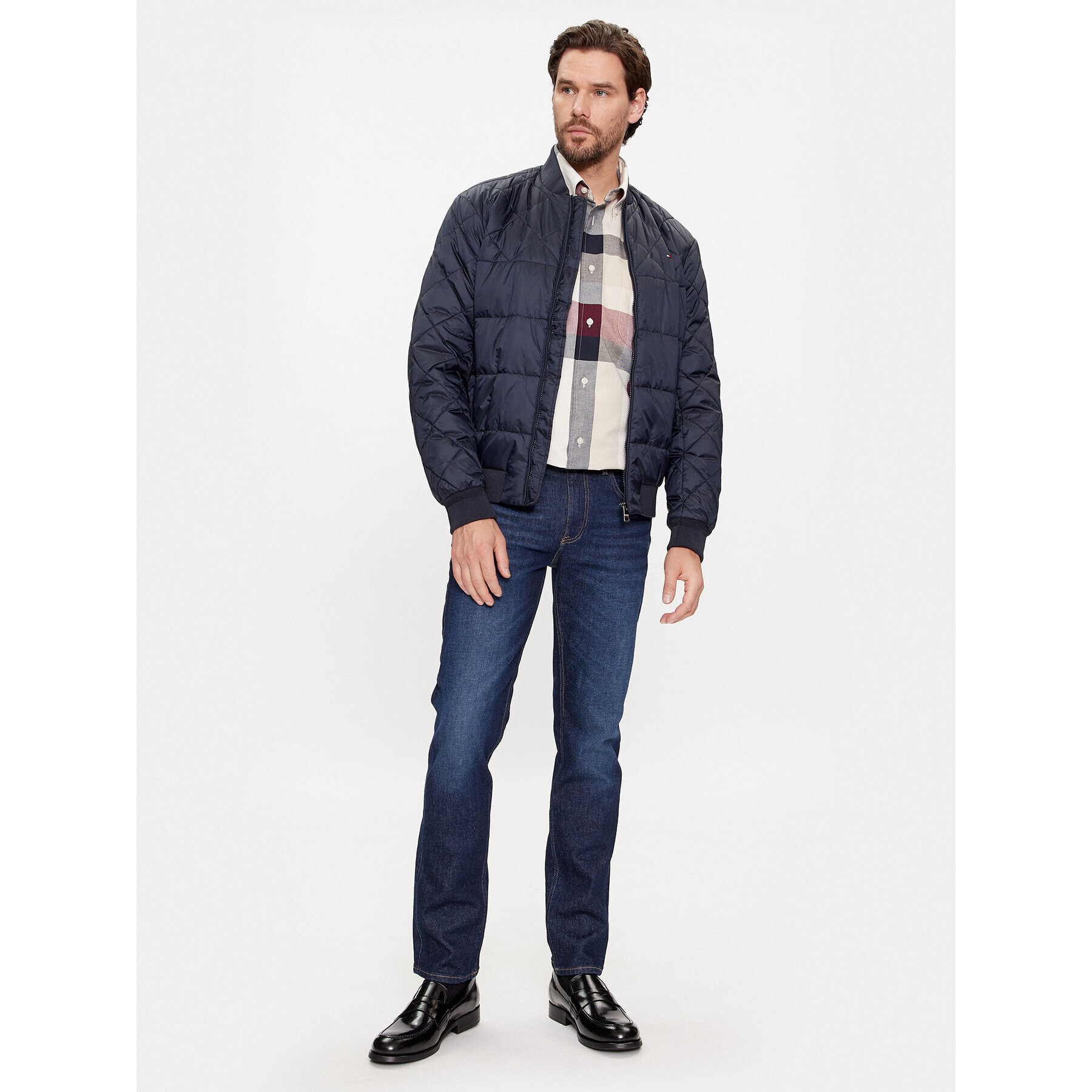 Tommy Hilfiger Риза MW0MW31833 Екрю Regular Fit - Pepit.bg