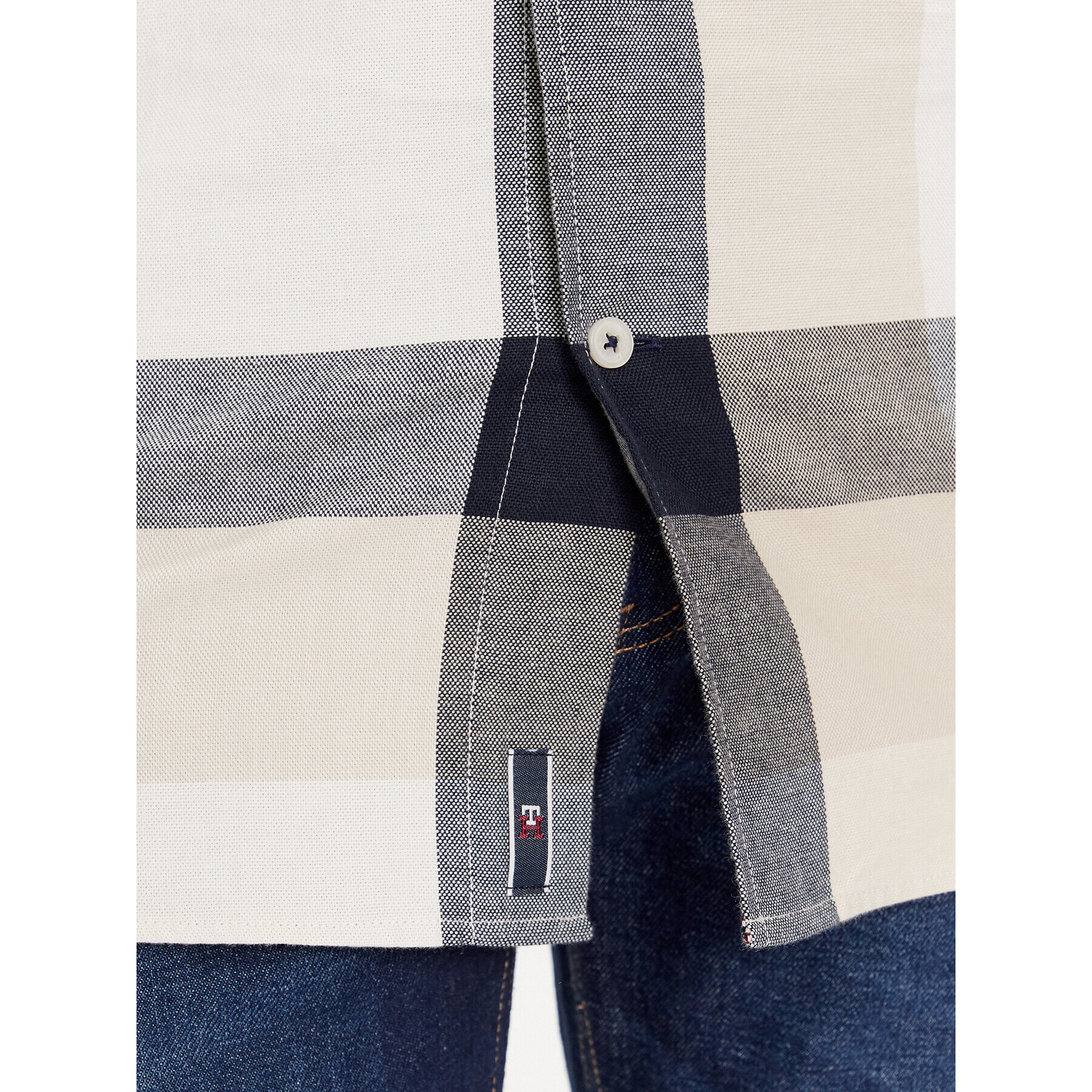 Tommy Hilfiger Риза MW0MW31833 Екрю Regular Fit - Pepit.bg