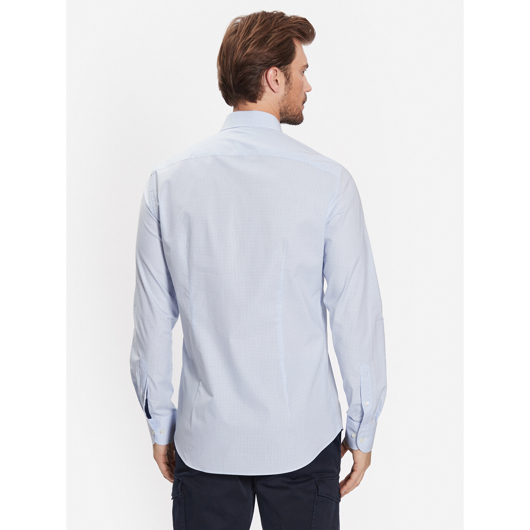 Tommy Hilfiger Риза MW0MW31845 Син Slim Fit - Pepit.bg