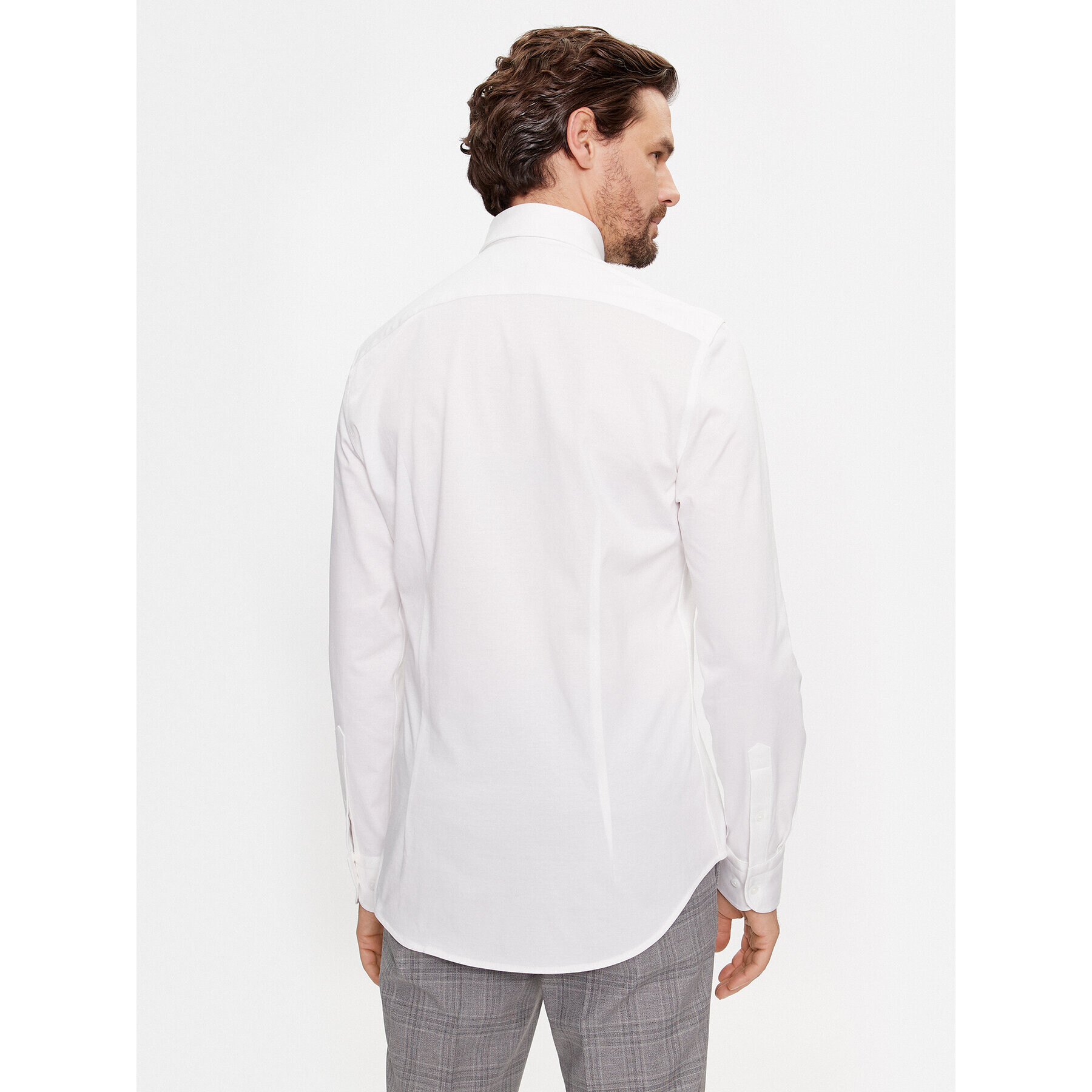 Tommy Hilfiger Риза MW0MW32906 Бял Slim Fit - Pepit.bg