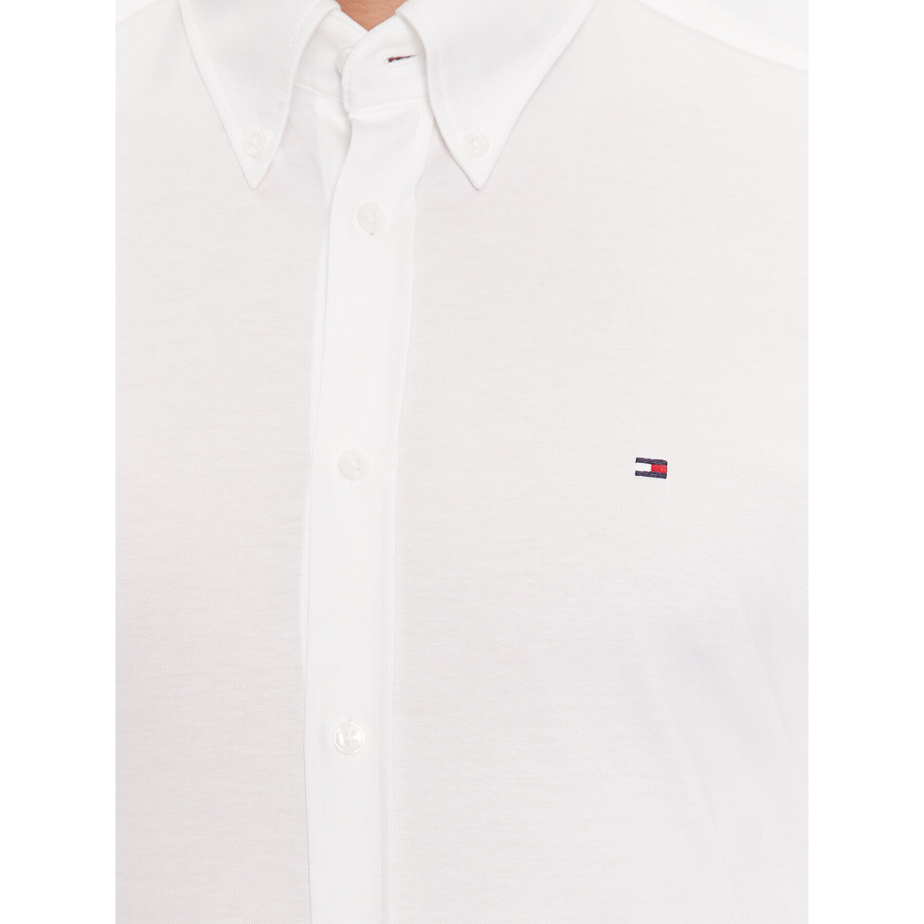 Tommy Hilfiger Риза MW0MW32906 Бял Slim Fit - Pepit.bg