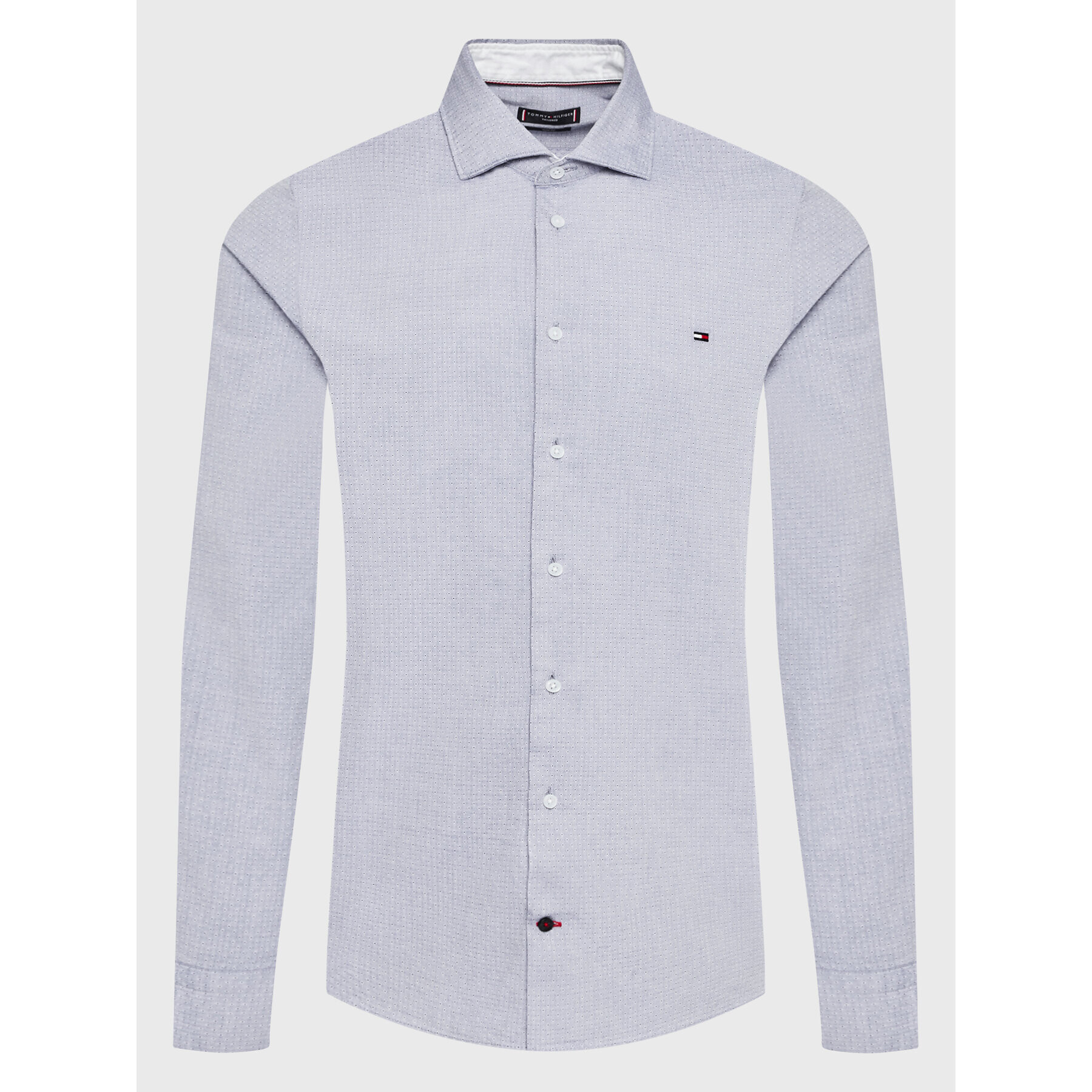 Tommy Hilfiger Риза Oxford Dobby MW0MW26019 Син Slim Fit - Pepit.bg