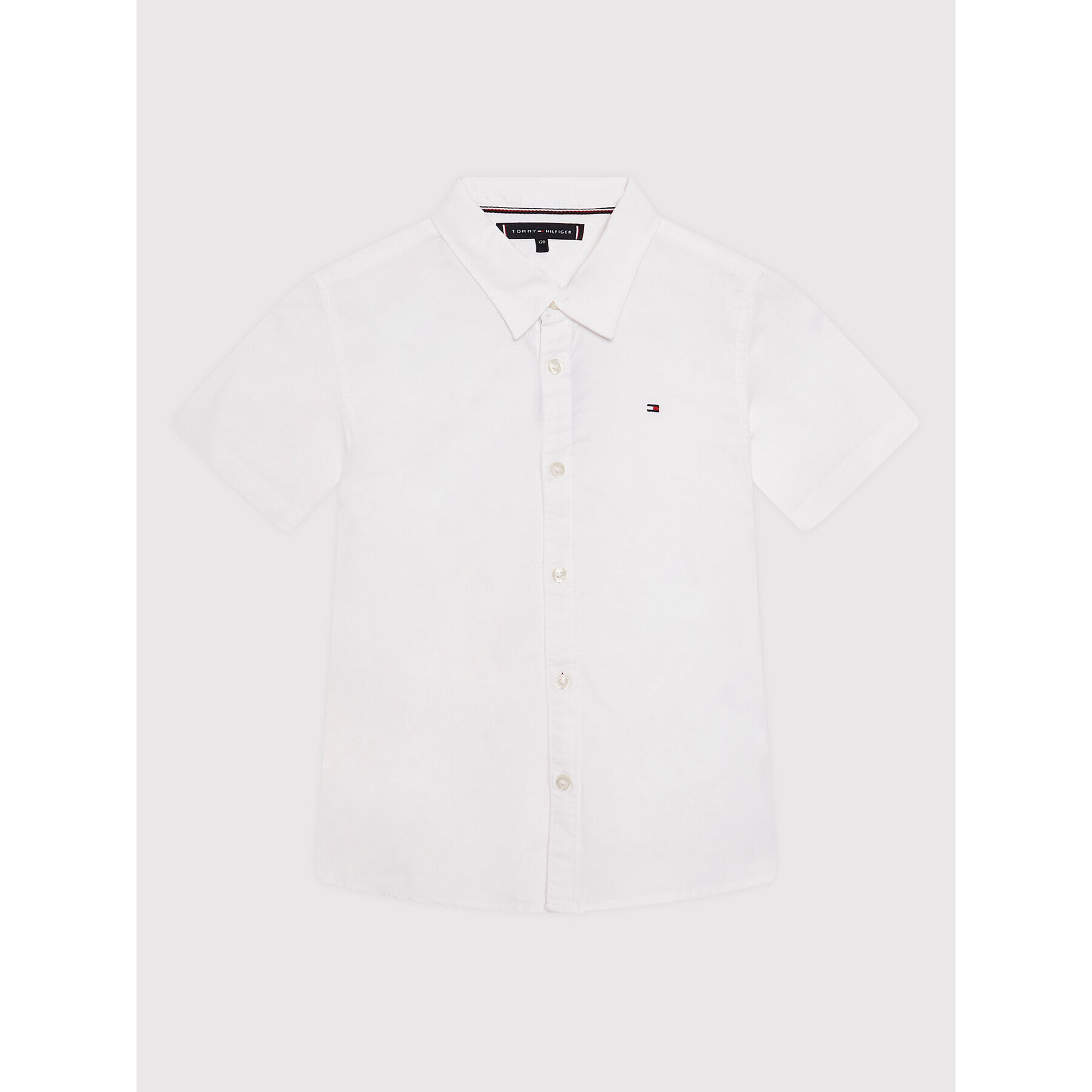 Tommy Hilfiger Риза Oxford KB0KB07462 D Бял Regular Fit - Pepit.bg
