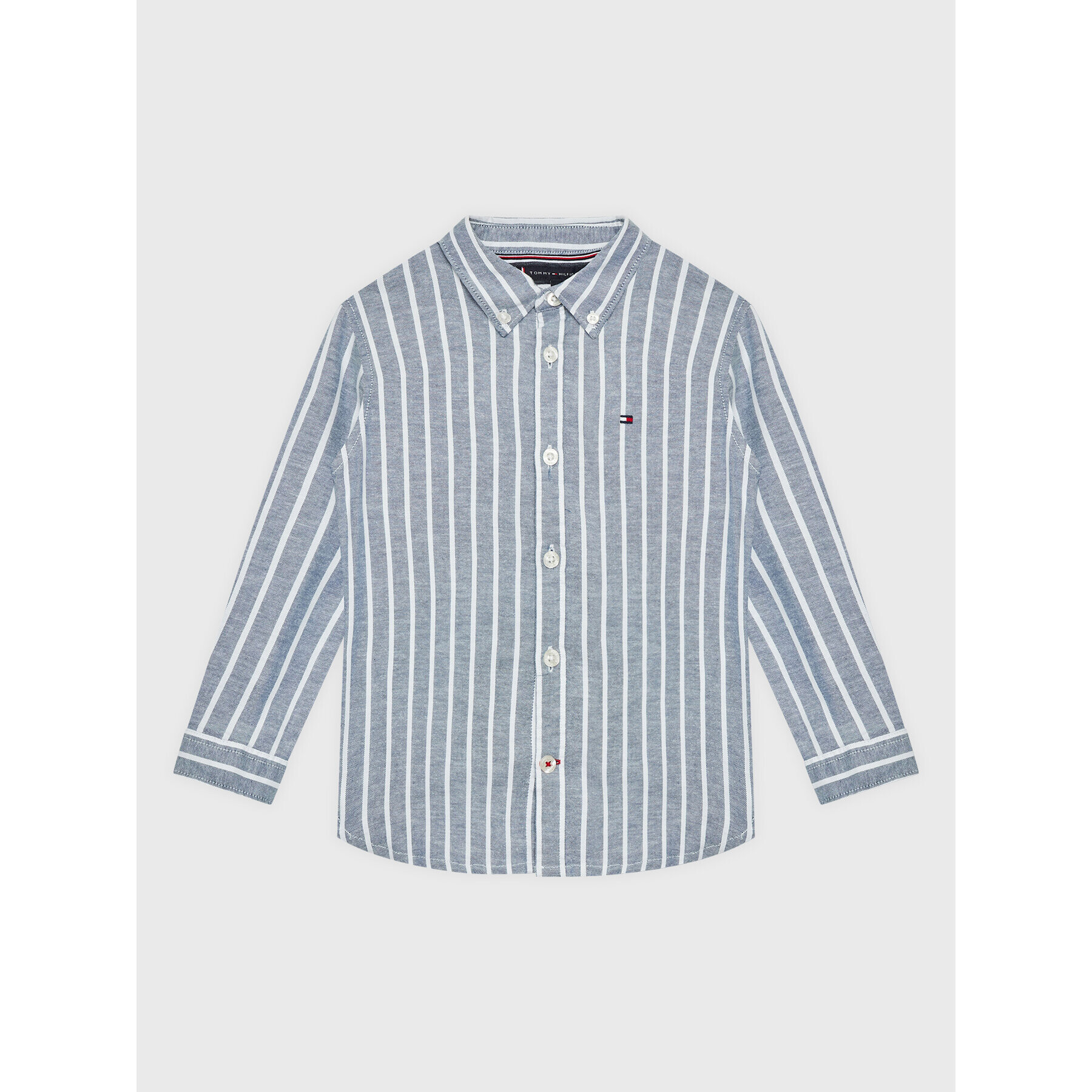 Tommy Hilfiger Риза Oxford KB0KB07508 Син Regular Fit - Pepit.bg