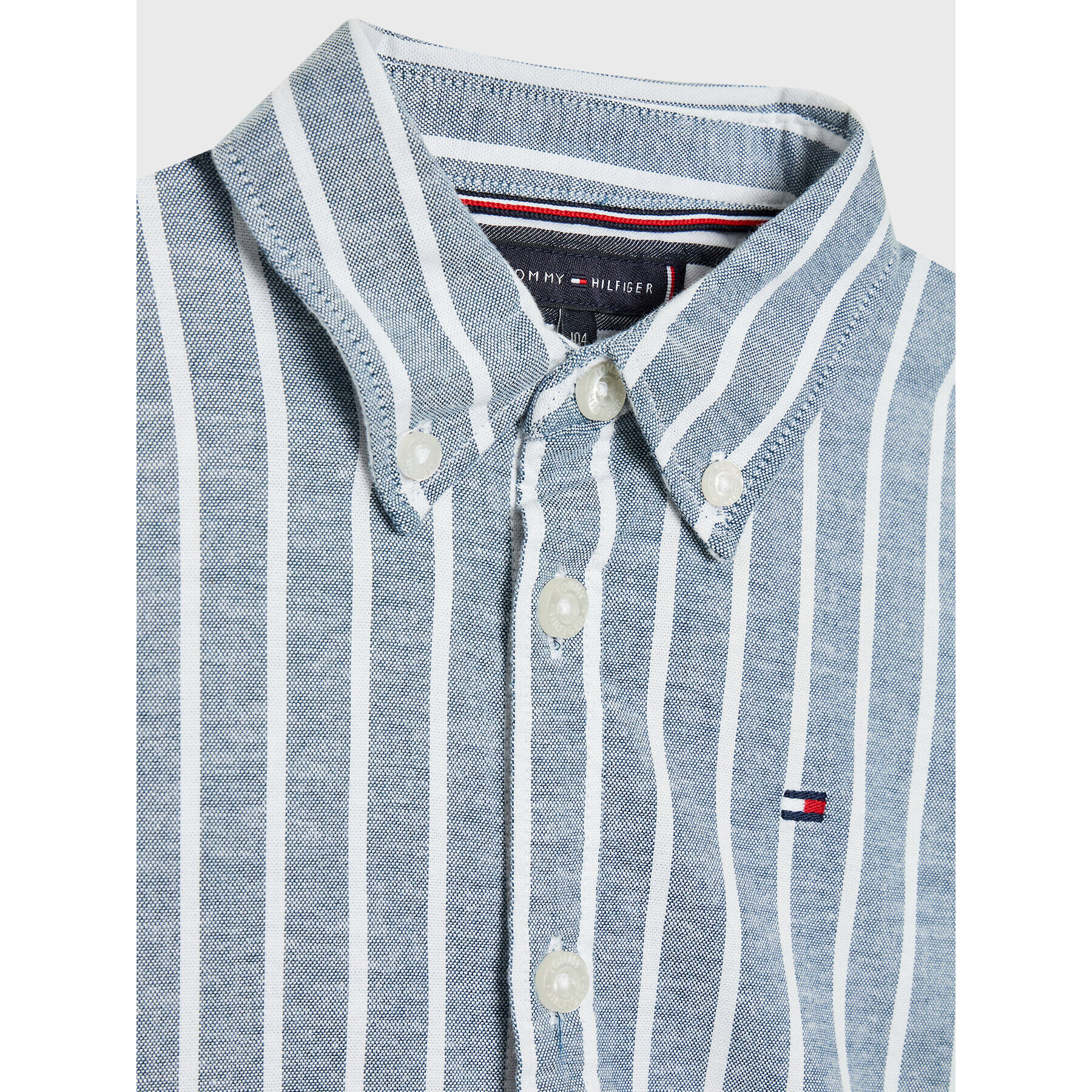 Tommy Hilfiger Риза Oxford KB0KB07508 Син Regular Fit - Pepit.bg