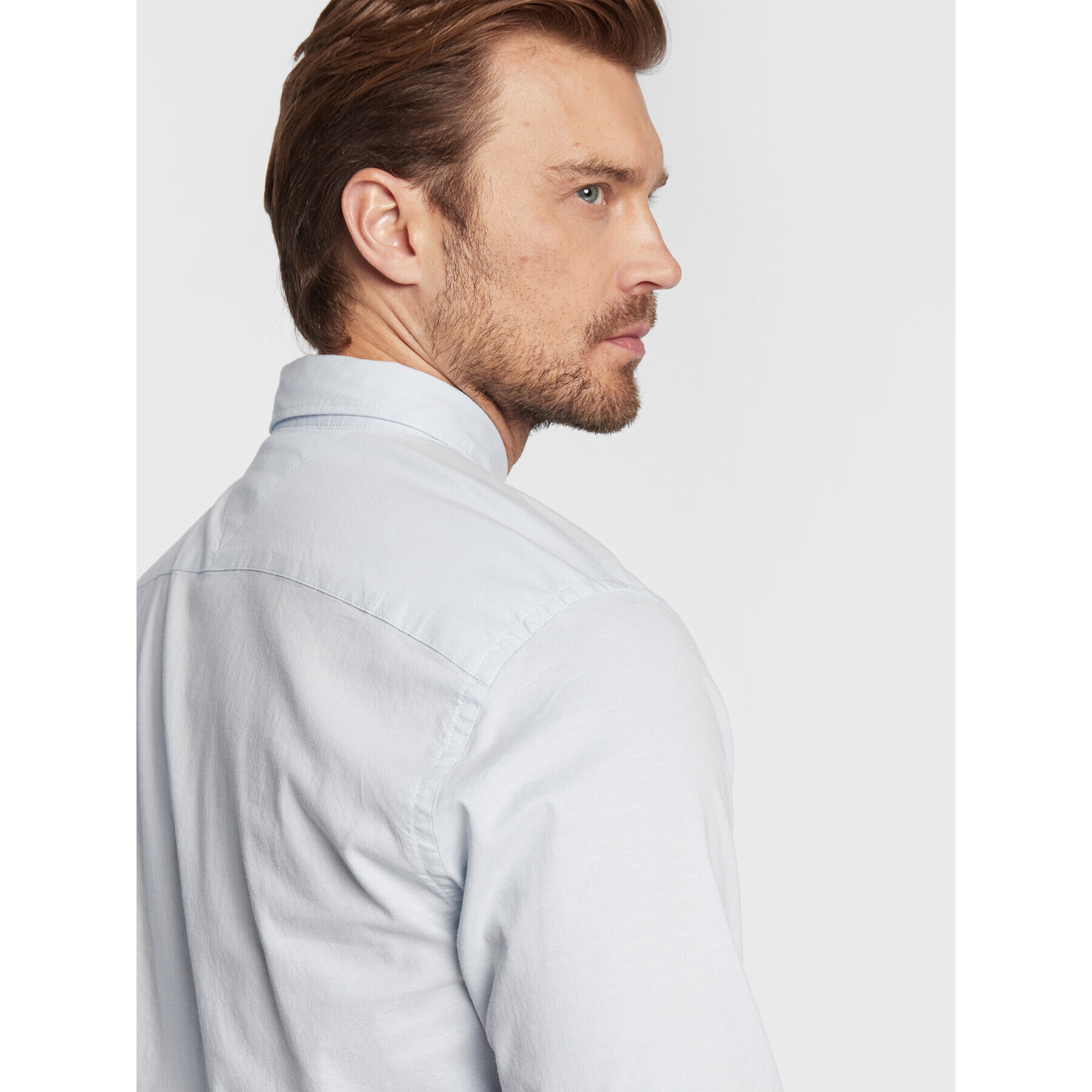 Tommy Hilfiger Риза Oxford MW0MW25037 Син Regular Fit - Pepit.bg