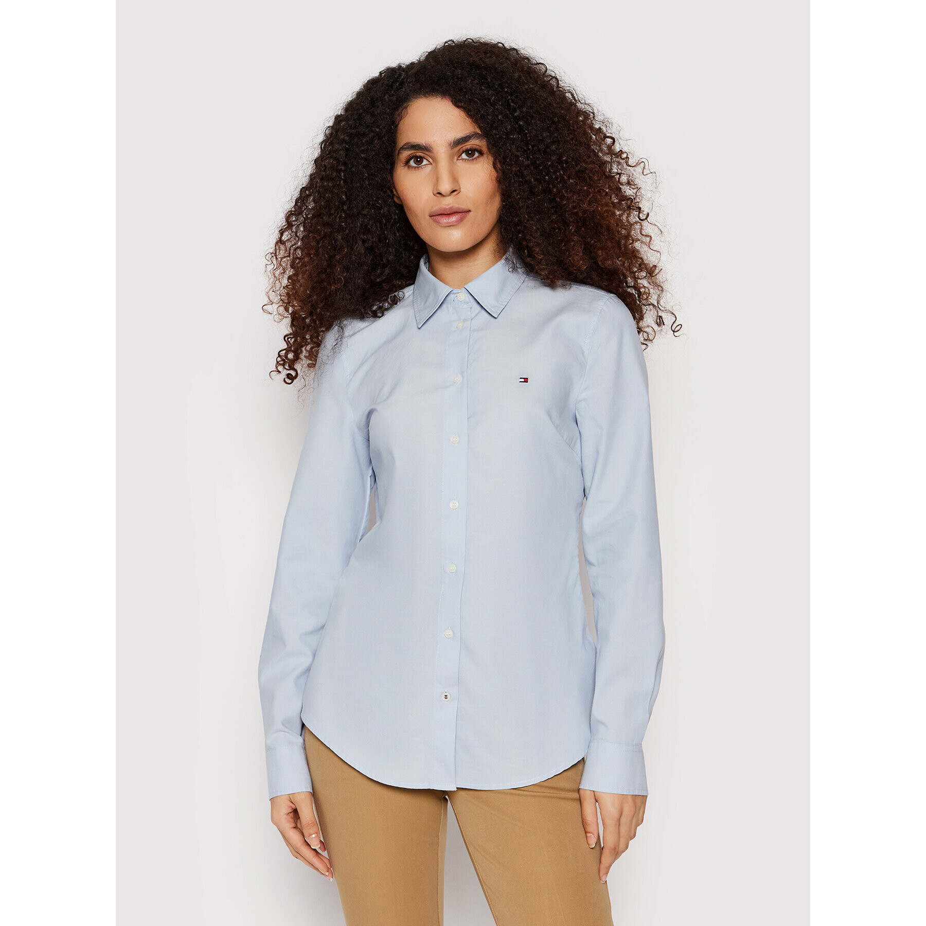 Tommy Hilfiger Риза Oxford WW0WW32907 Син Regular Fit - Pepit.bg