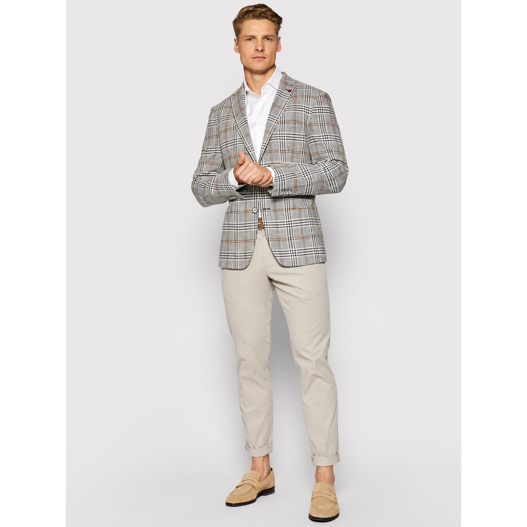 Tommy Hilfiger Риза TT0TT01941 Бял Slim Fit - Pepit.bg
