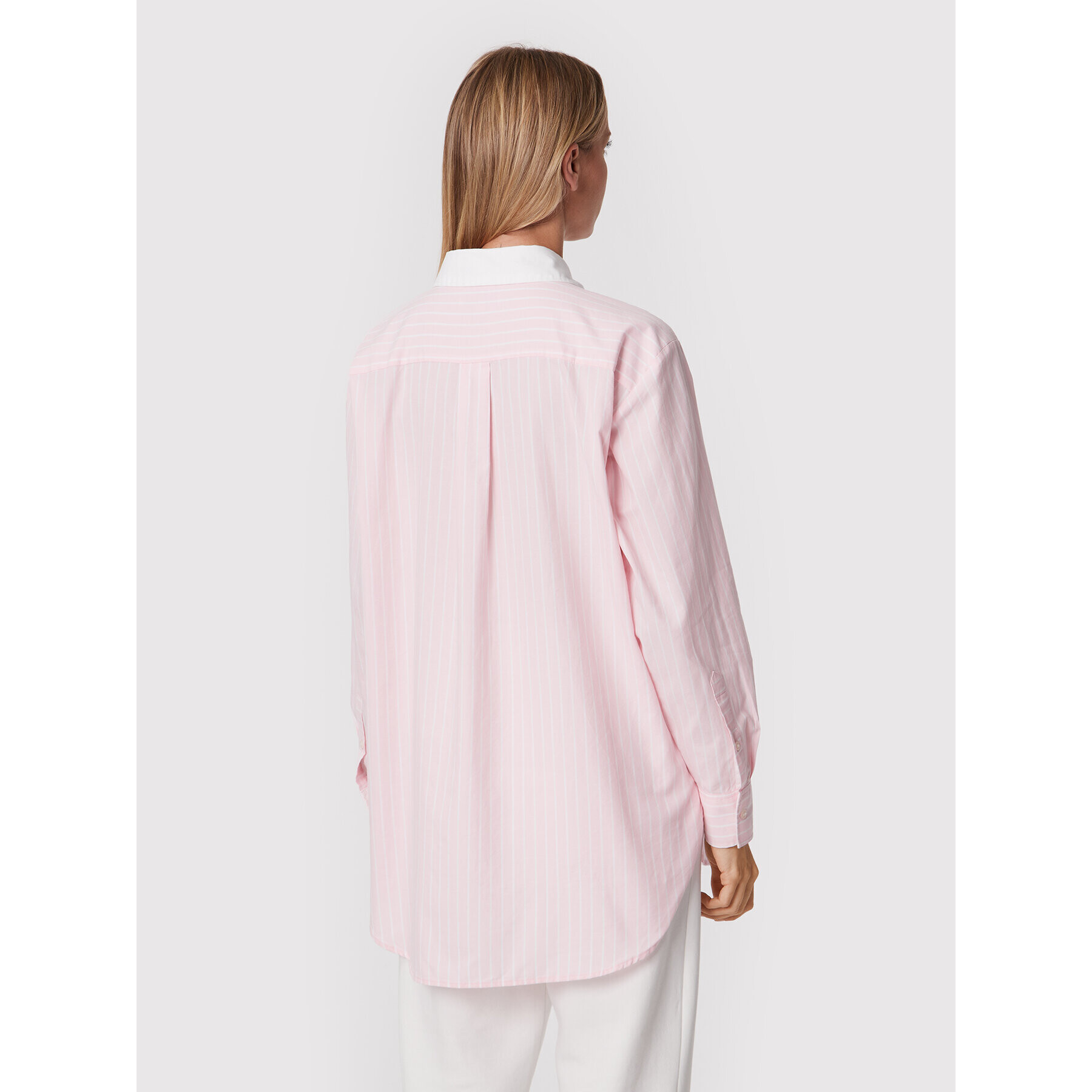 Tommy Hilfiger Риза WW0WW34119 Розов Oversize - Pepit.bg