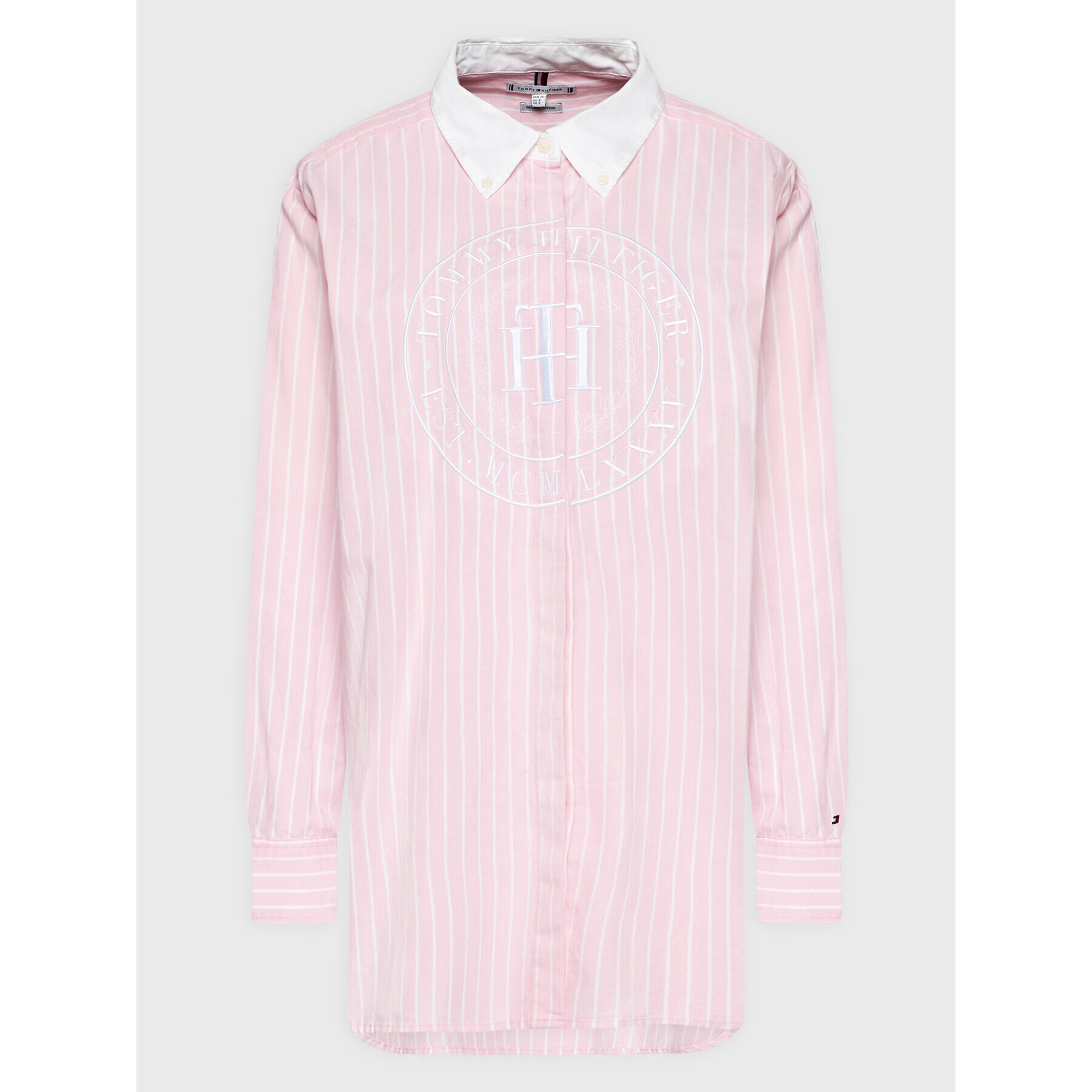 Tommy Hilfiger Риза WW0WW34119 Розов Oversize - Pepit.bg