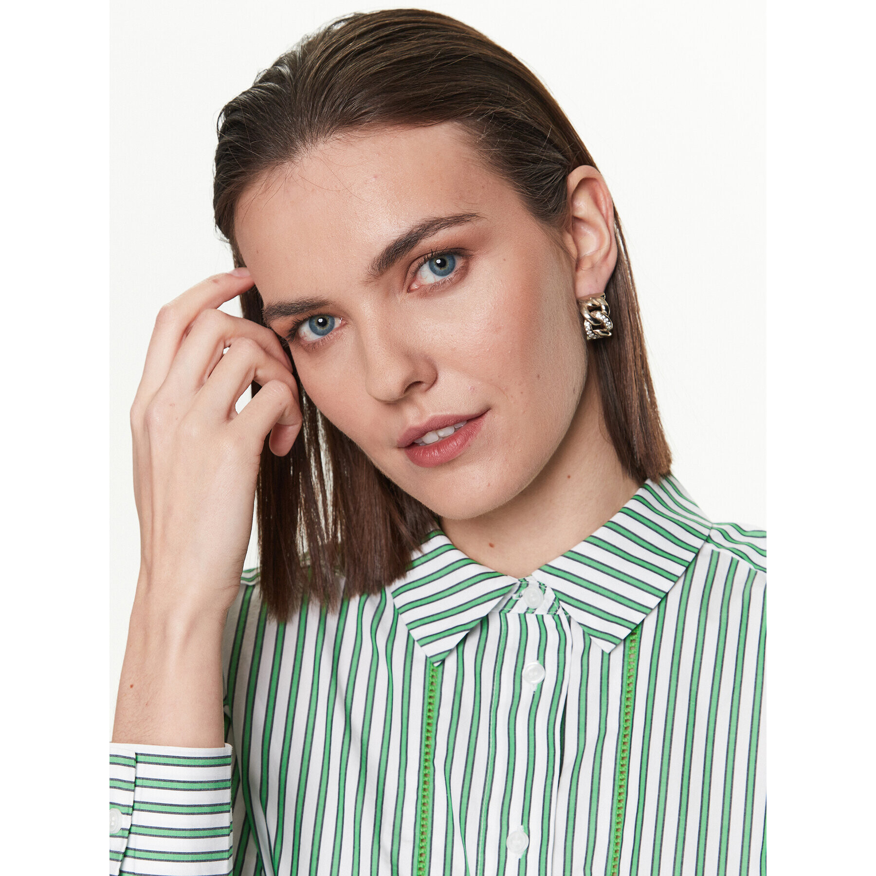 Tommy Hilfiger Риза WW0WW37996 Зелен Relaxed Fit - Pepit.bg