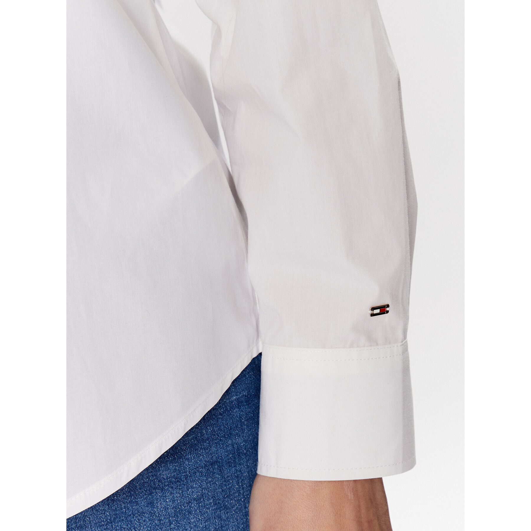 Tommy Hilfiger Риза WW0WW38615 Бял Regular Fit - Pepit.bg