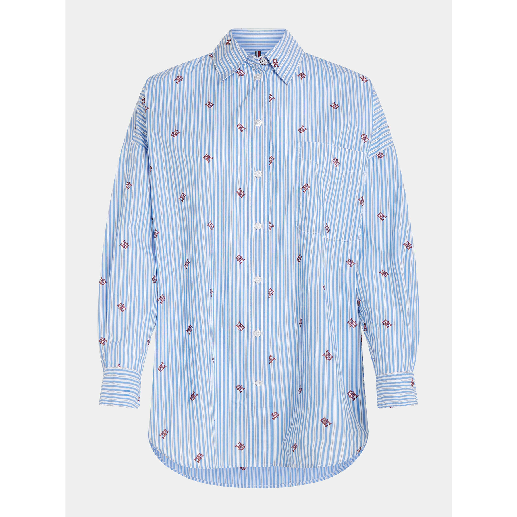 Tommy Hilfiger Риза WW0WW38970 Син Relaxed Fit - Pepit.bg