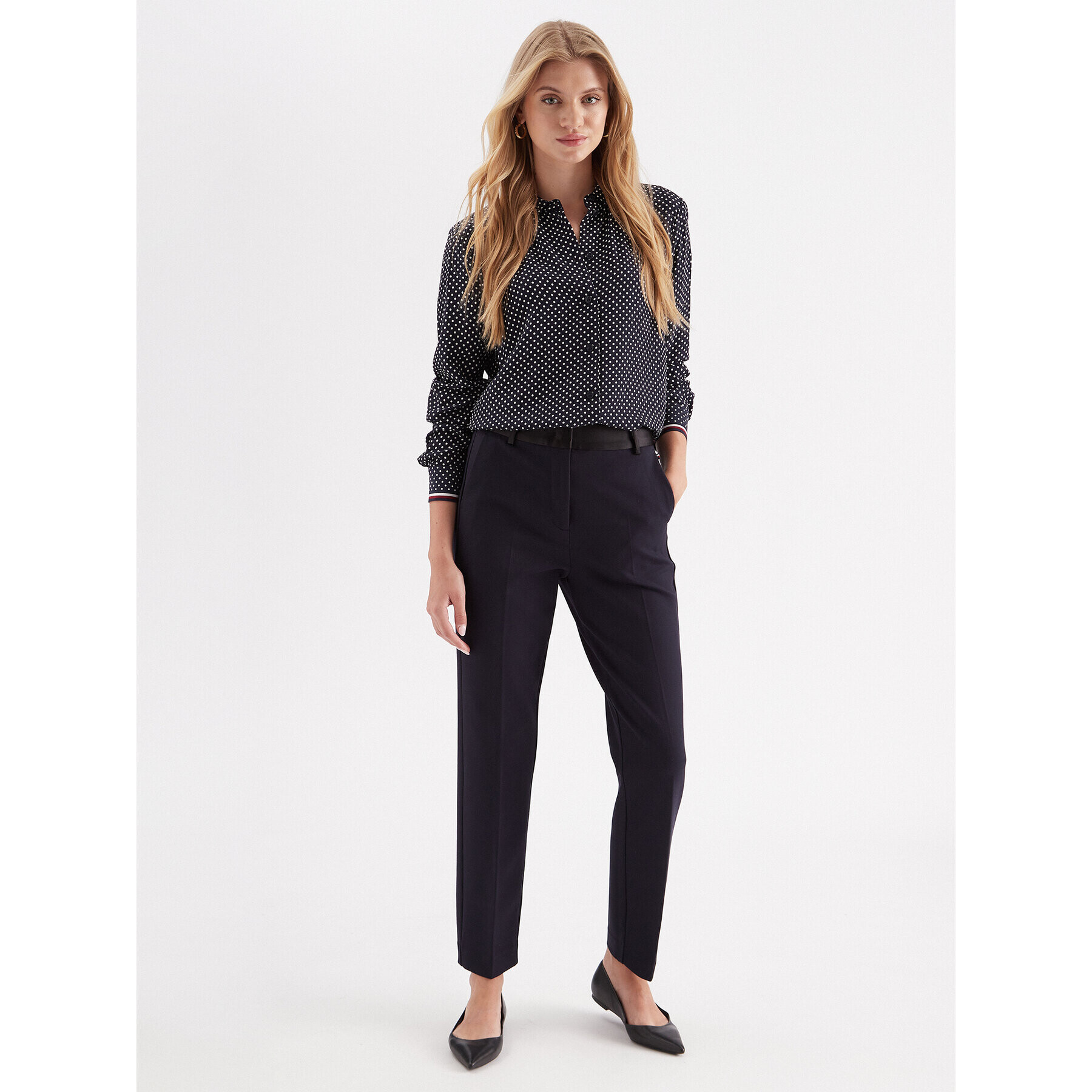 Tommy Hilfiger Риза WW0WW39393 Тъмносин Regular Fit - Pepit.bg