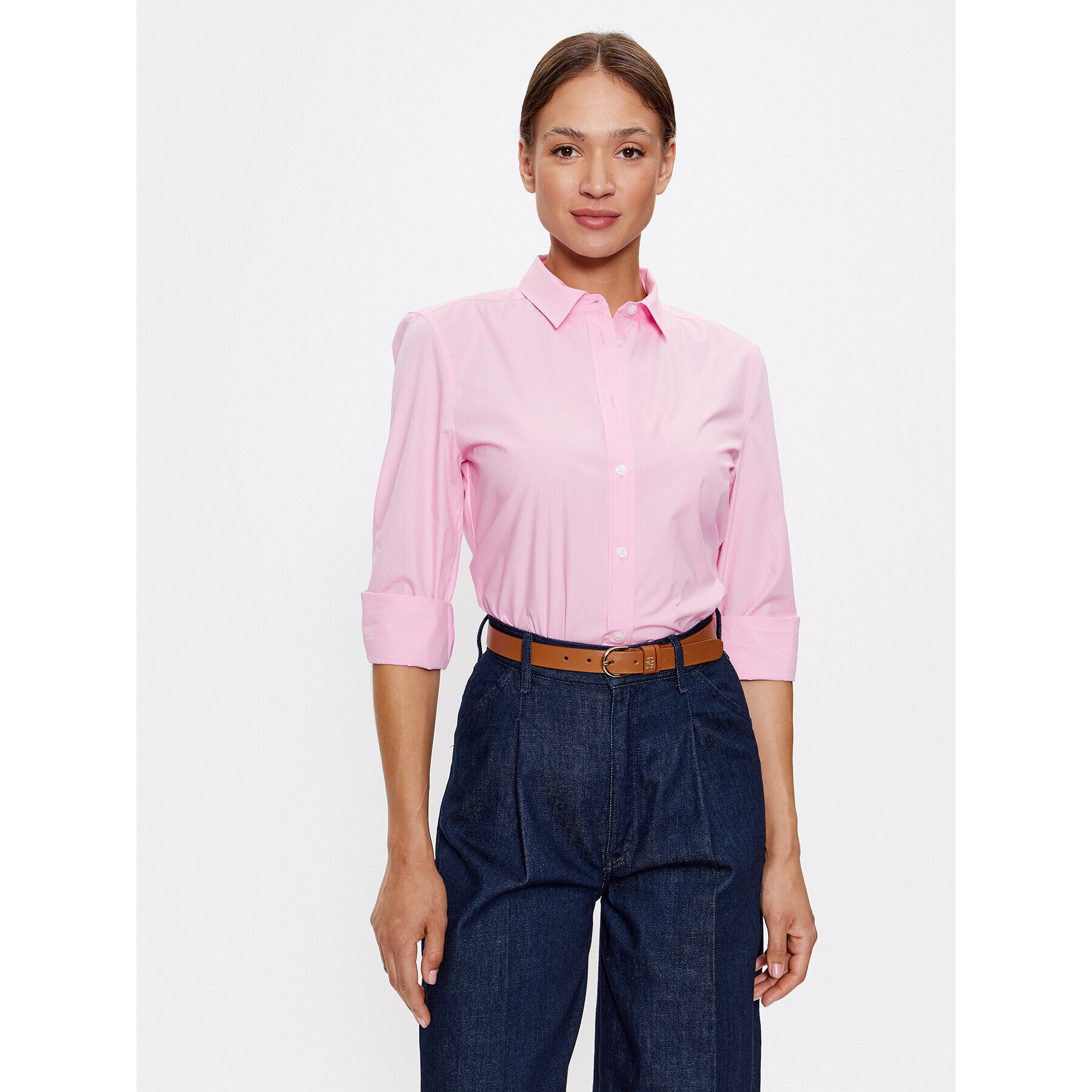 Tommy Hilfiger Риза WW0WW39401 Розов Regular Fit - Pepit.bg