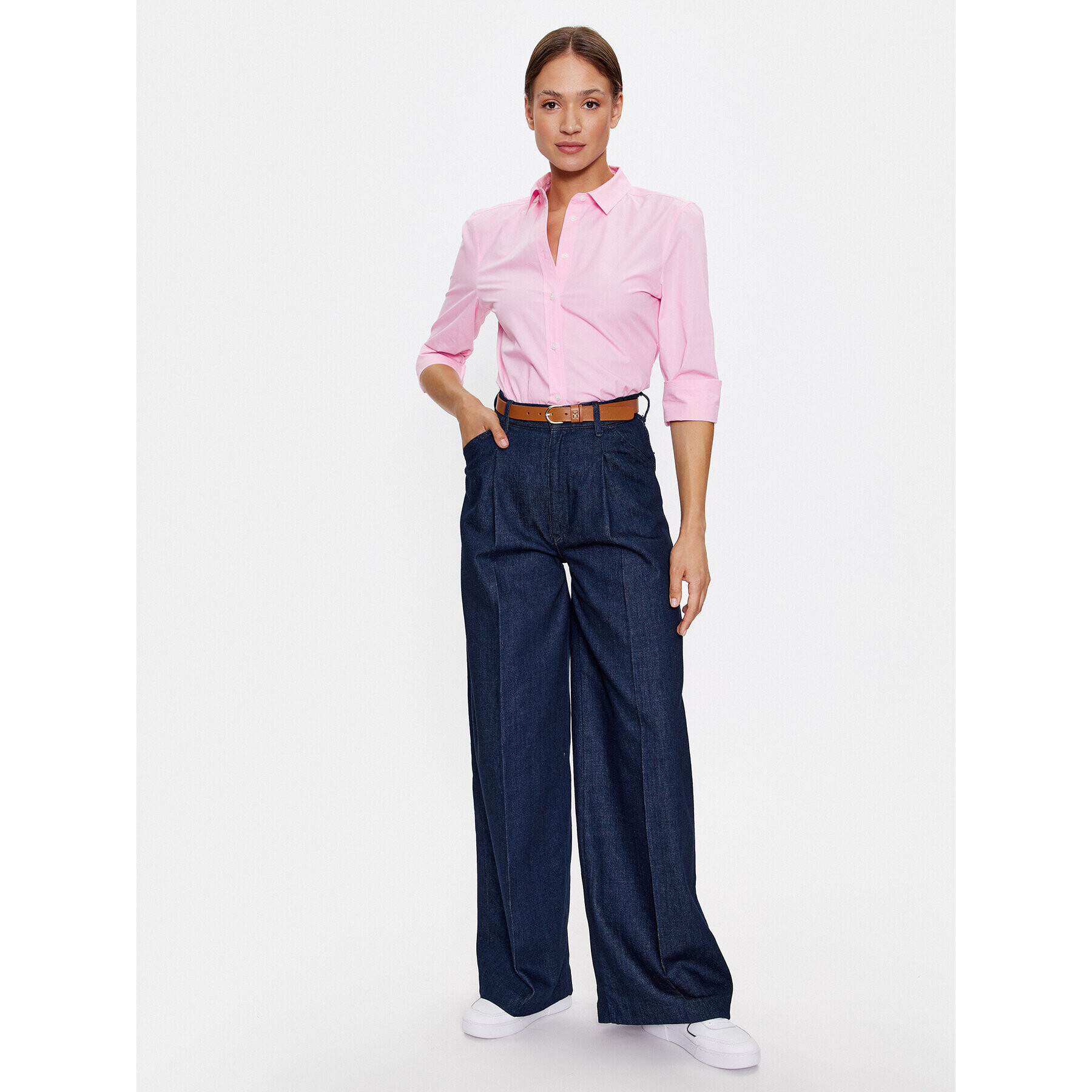 Tommy Hilfiger Риза WW0WW39401 Розов Regular Fit - Pepit.bg