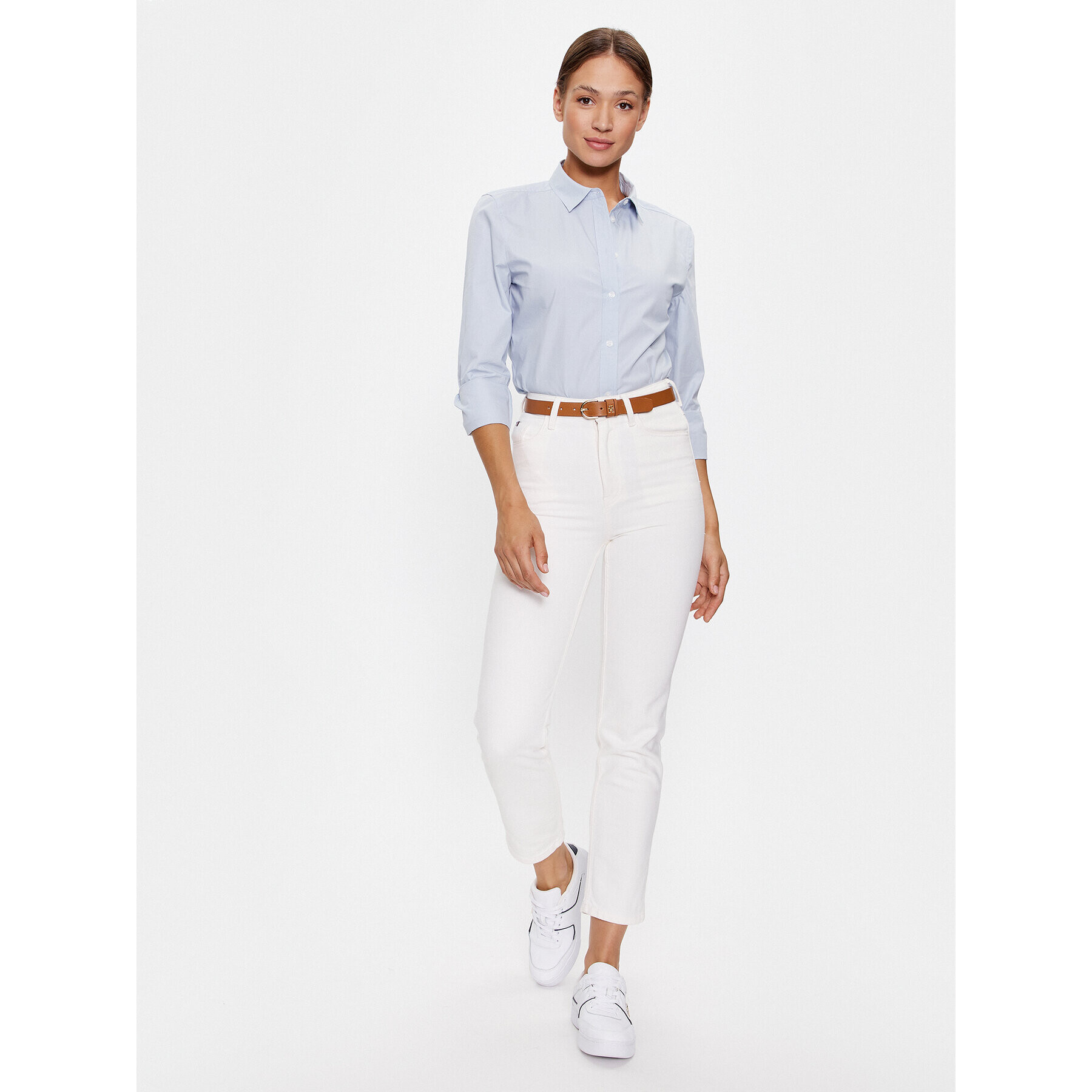 Tommy Hilfiger Риза WW0WW39401 Син Regular Fit - Pepit.bg