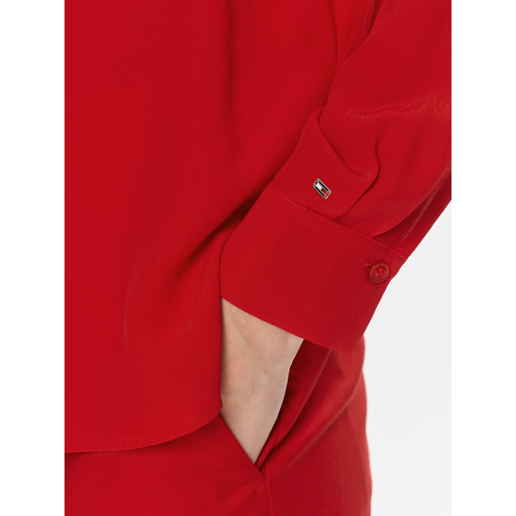 Tommy Hilfiger Риза WW0WW40535 Червен Relaxed Fit - Pepit.bg
