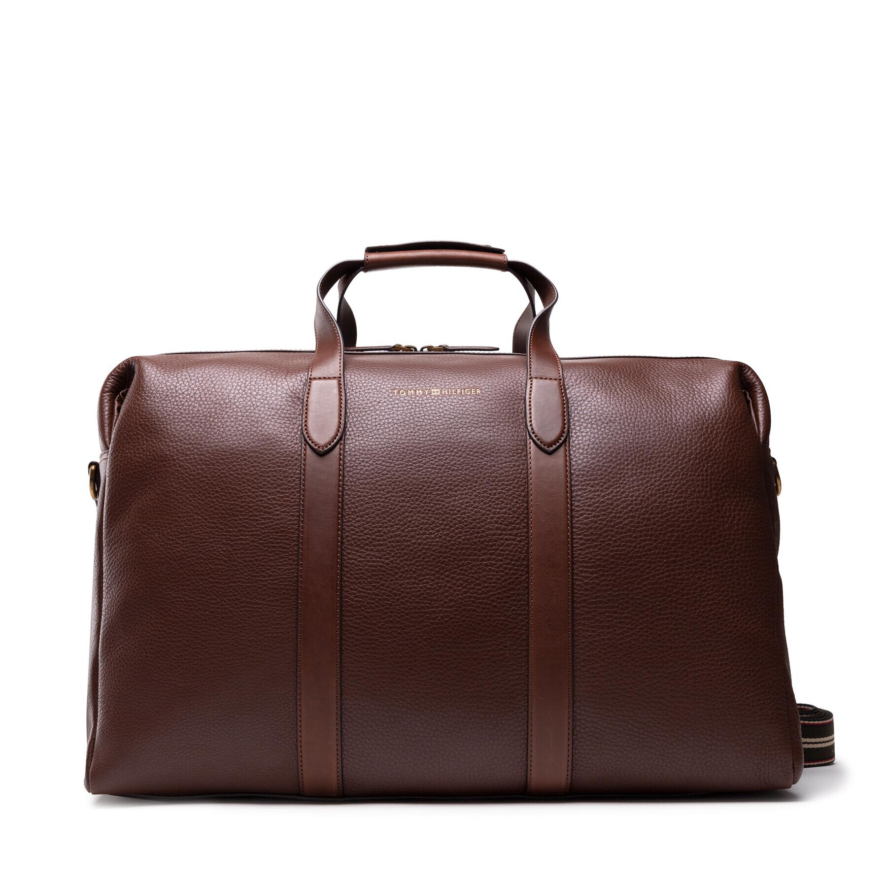 Tommy Hilfiger Сак Casual Leather Duffle AM0AM08088 Кафяв - Pepit.bg