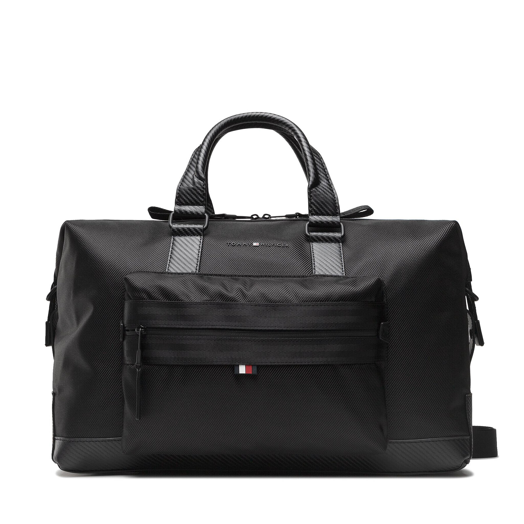 Tommy Hilfiger Сак Elevated Nylon B Weekender AM0AM08100 Черен - Pepit.bg