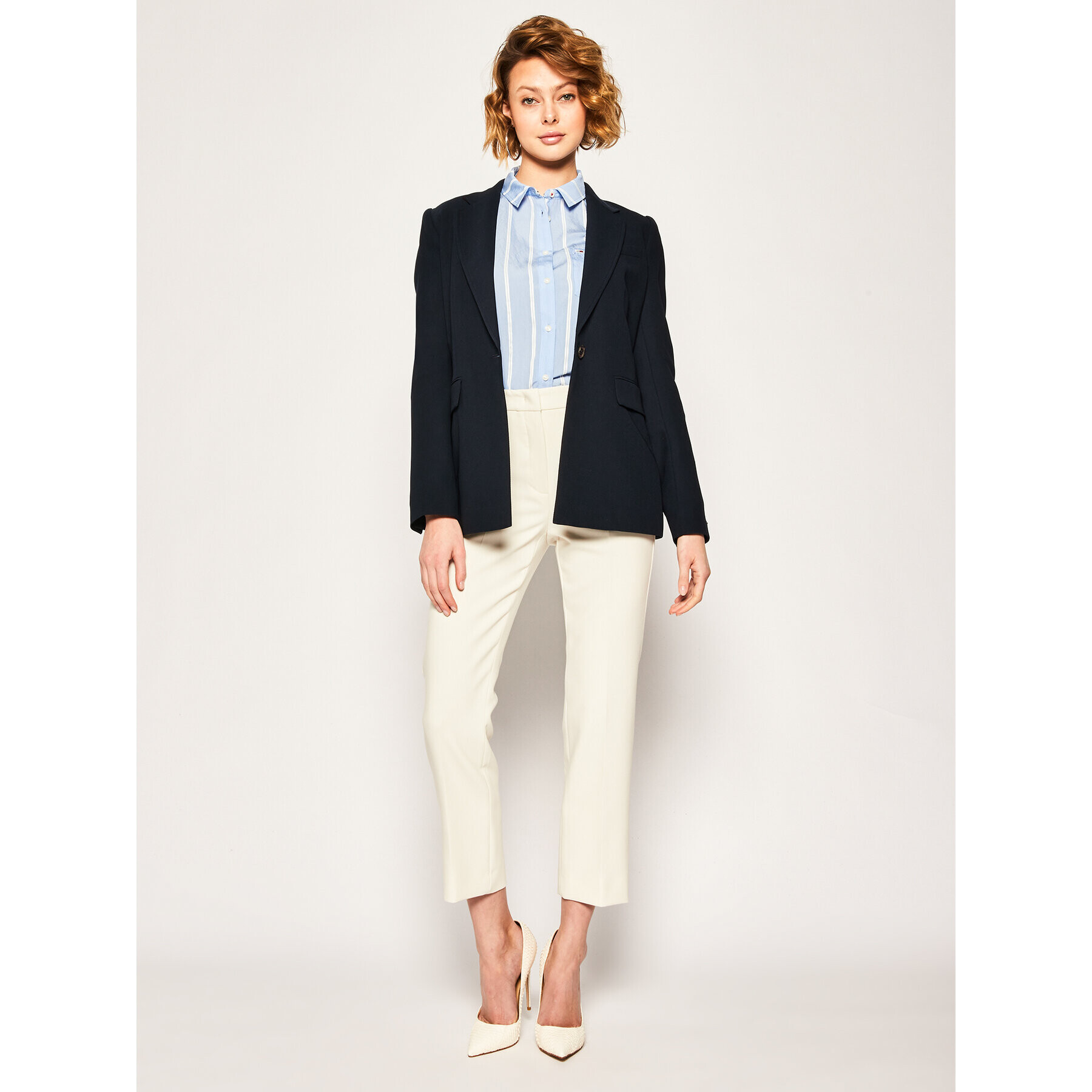 Tommy Hilfiger Сако Essential Poly WW0WW27294 Тъмносин Regular Fit - Pepit.bg
