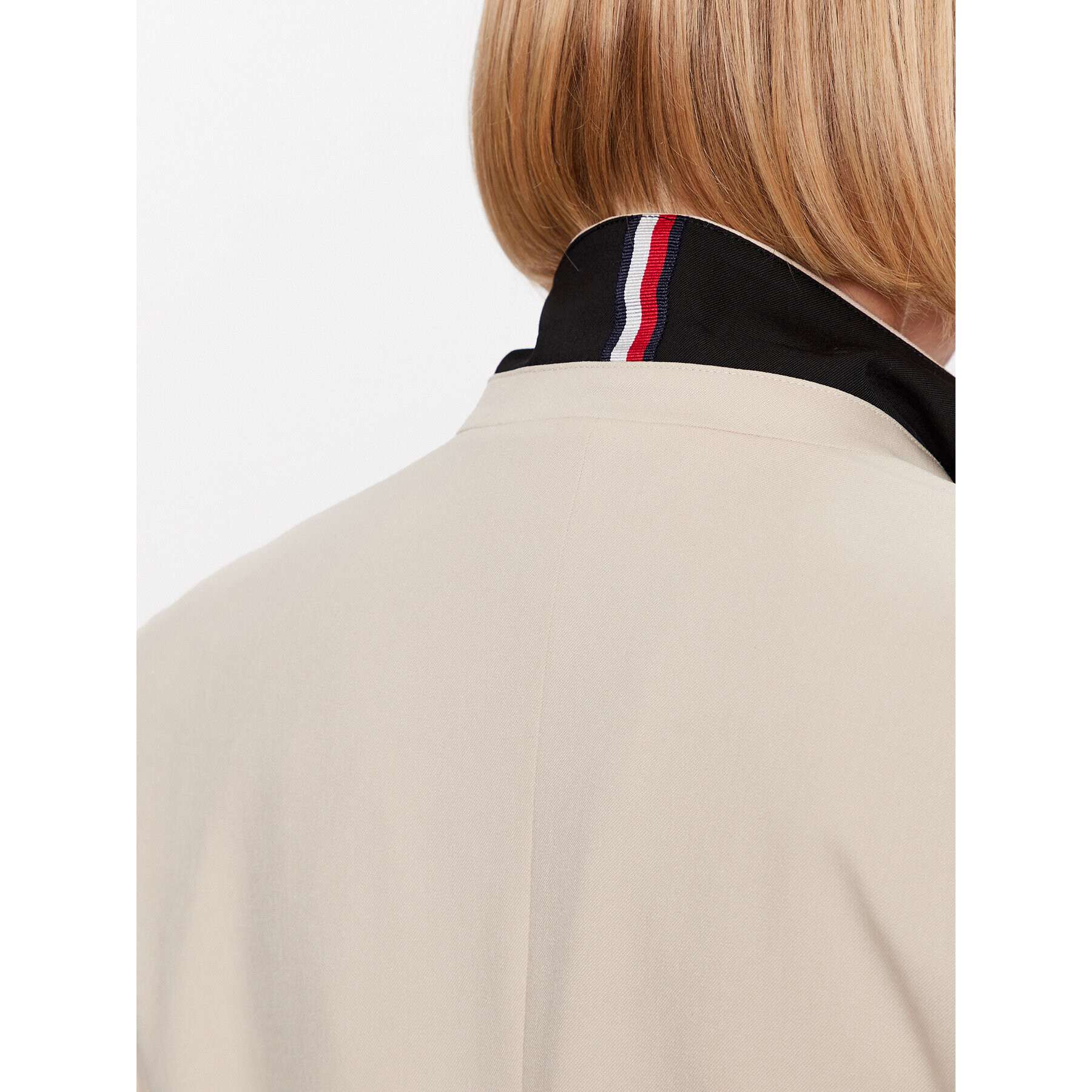 Tommy Hilfiger Сако Poly WW0WW39097 Бежов Slim Fit - Pepit.bg