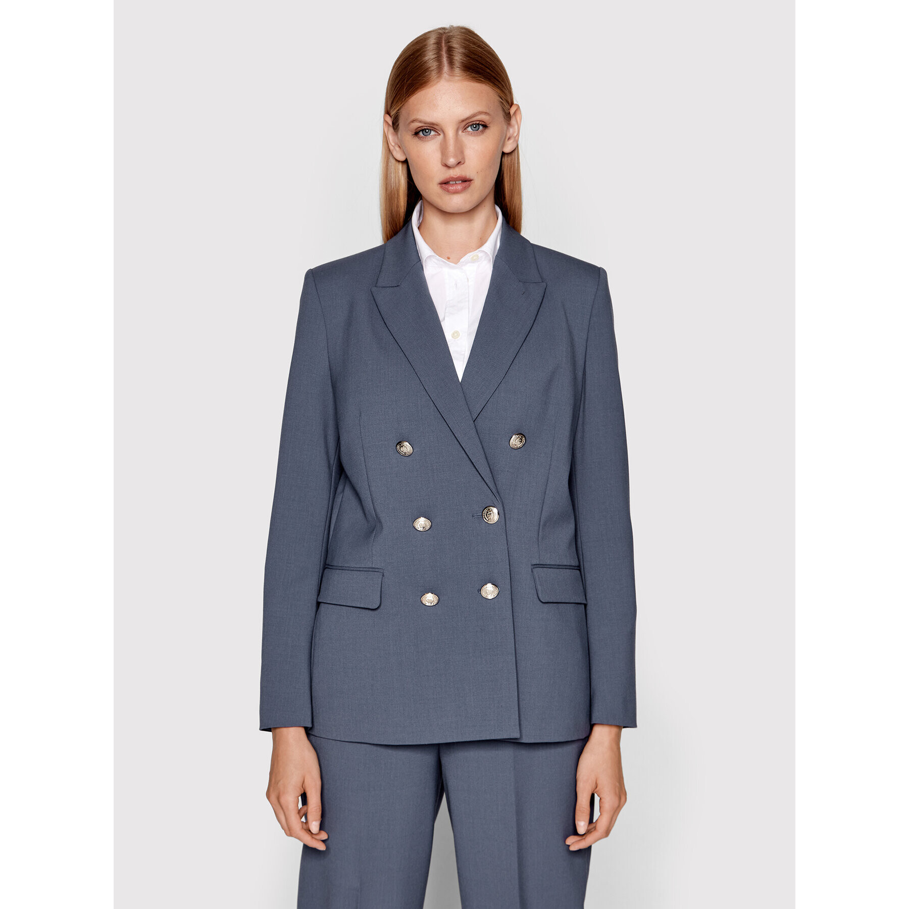 Tommy Hilfiger Сако WW0WW35107 Син Regular Fit - Pepit.bg