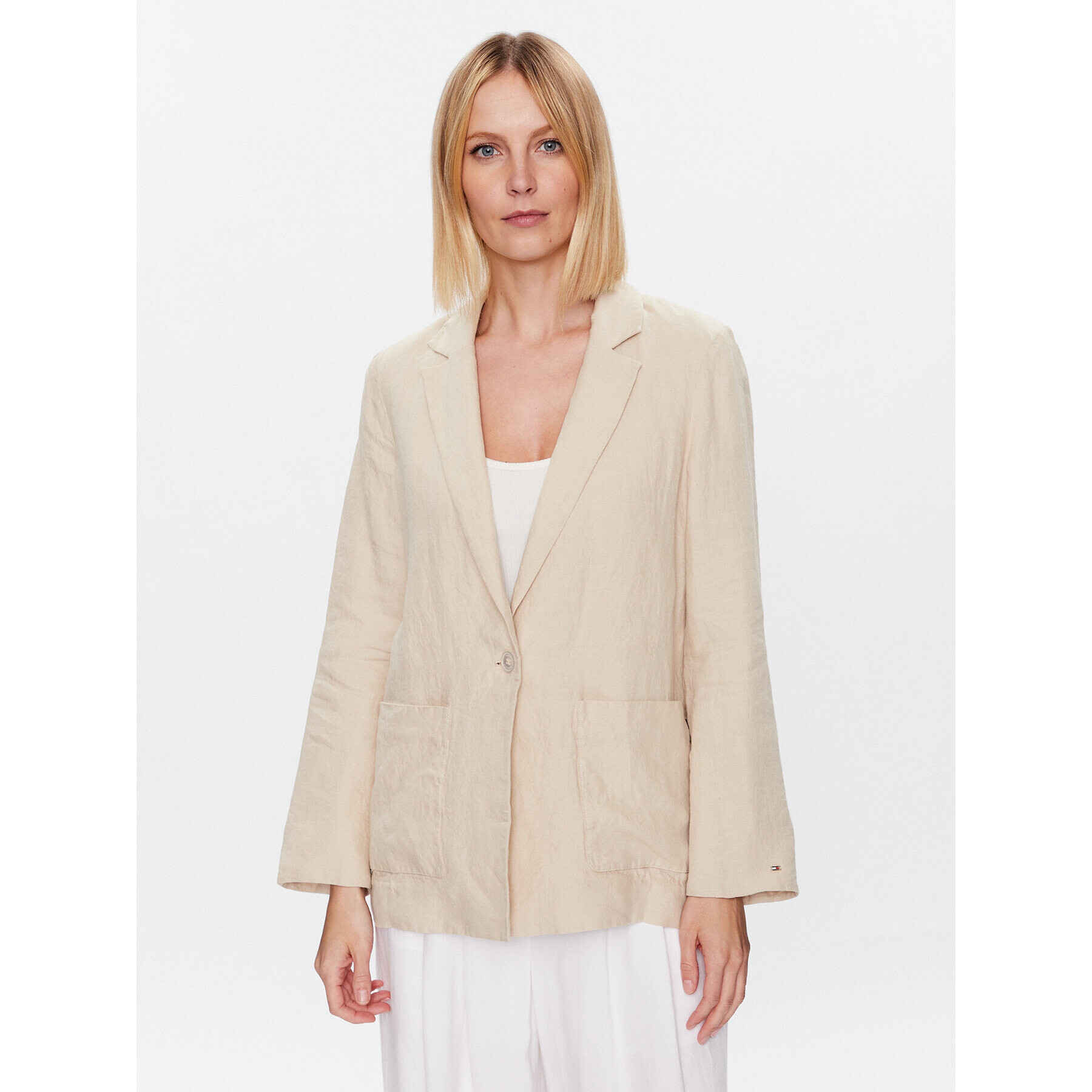 Tommy Hilfiger Сако WW0WW37774 Бежов Regular Fit - Pepit.bg