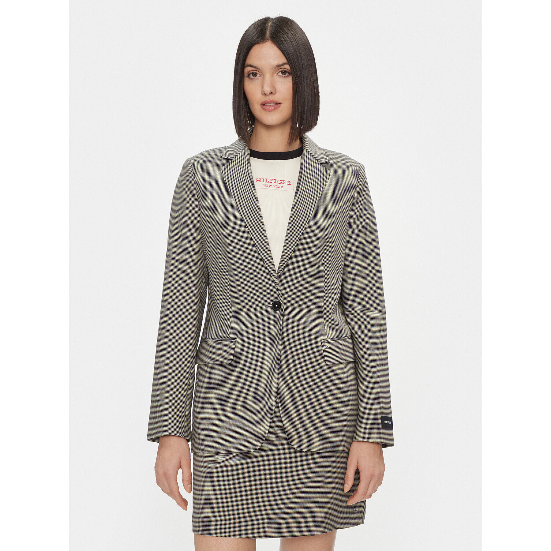 Tommy Hilfiger Сако WW0WW40496 Сив Regular Fit - Pepit.bg