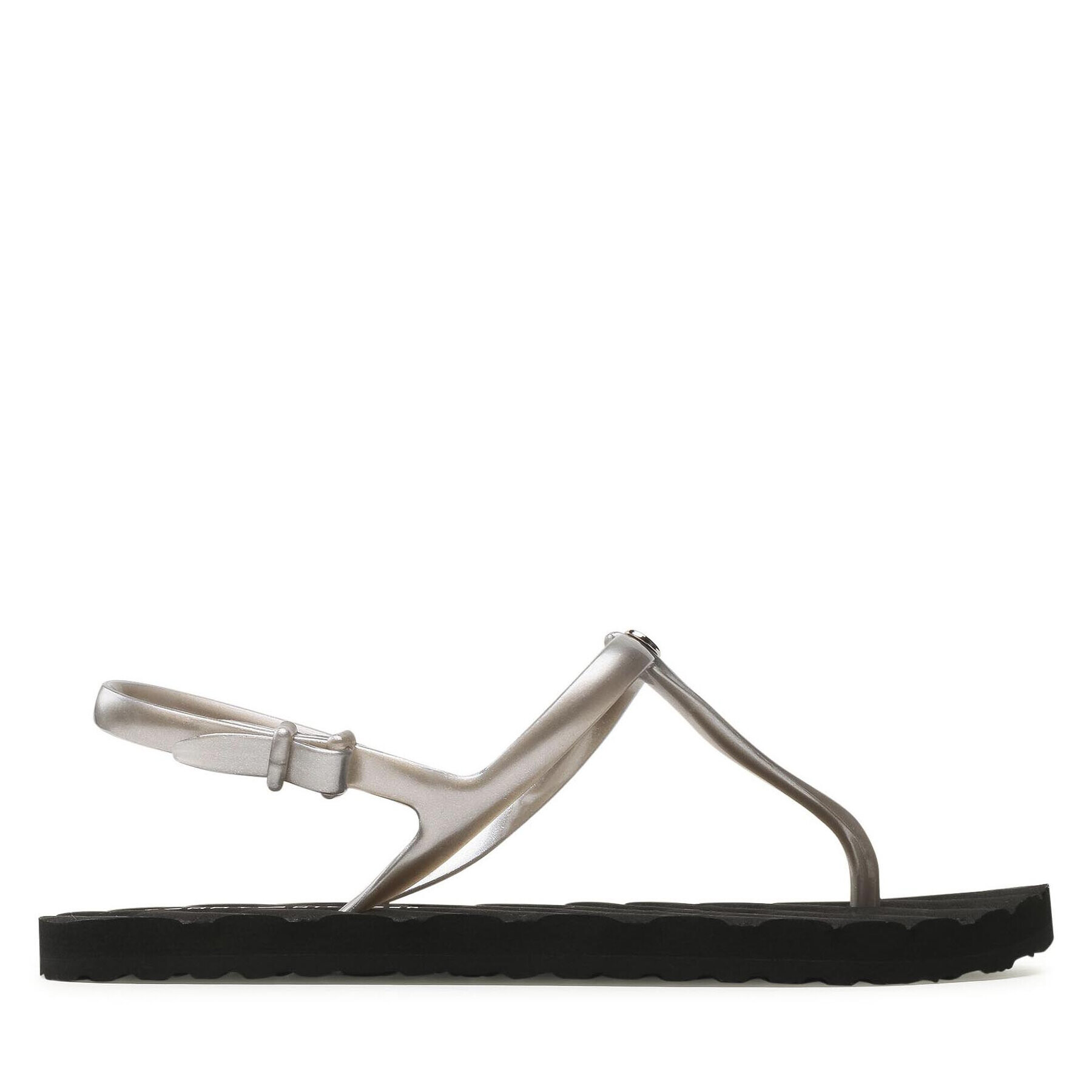 Tommy Hilfiger Сандали Classy Flip Flop FW0FW05823 Сребрист - Pepit.bg