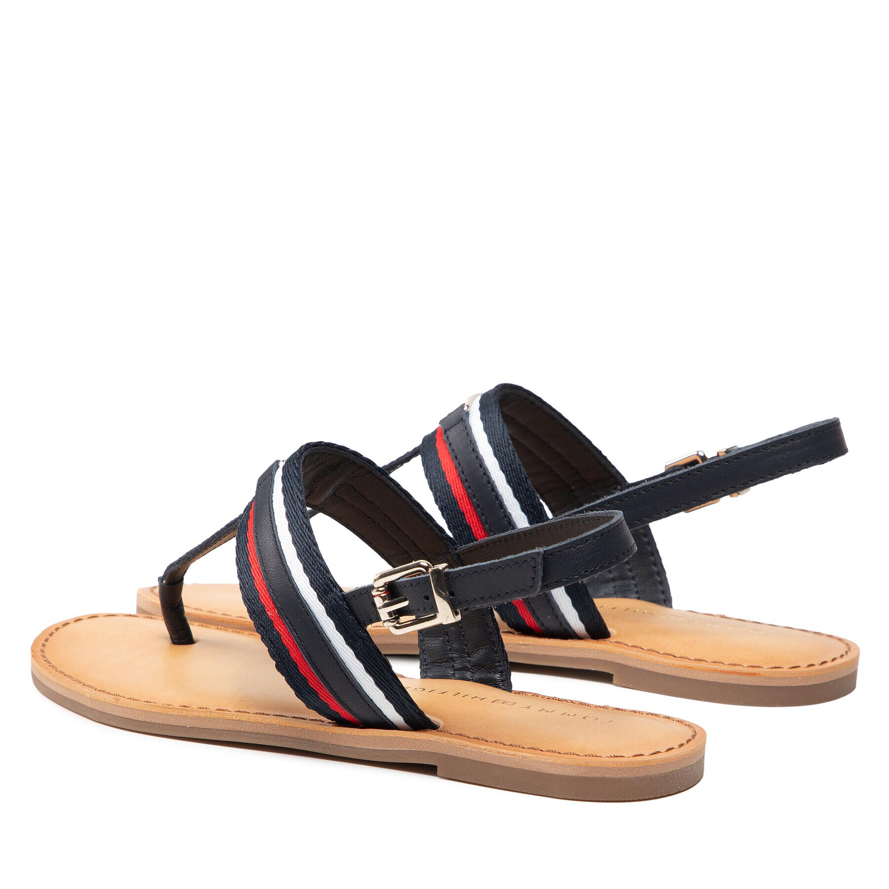 Tommy Hilfiger Сандали Corporate Webbing Flat Sandal FW0FW06232 Тъмносин - Pepit.bg