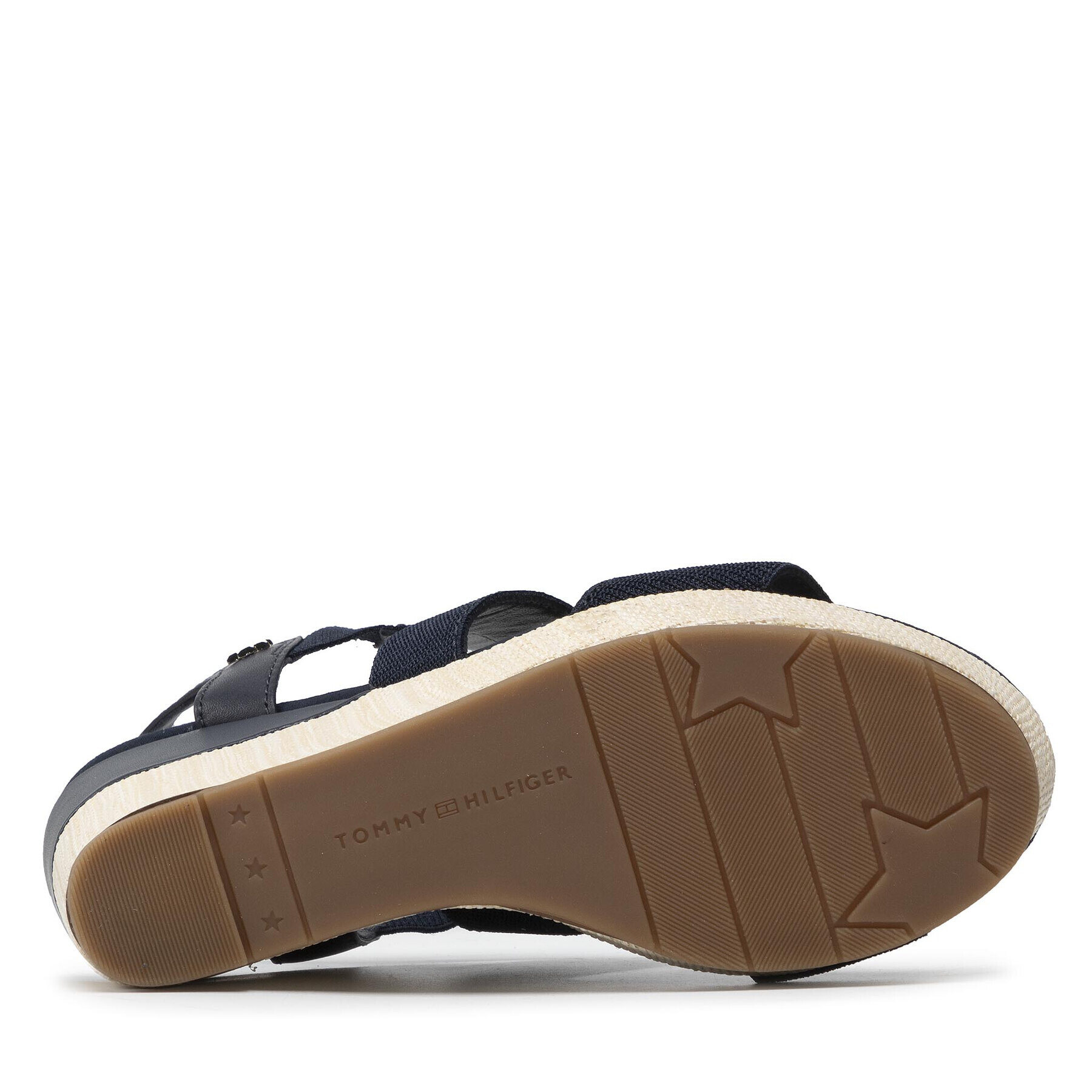 Tommy Hilfiger Сандали Essential Elastic High Wedge FW0FW06304 Тъмносин - Pepit.bg