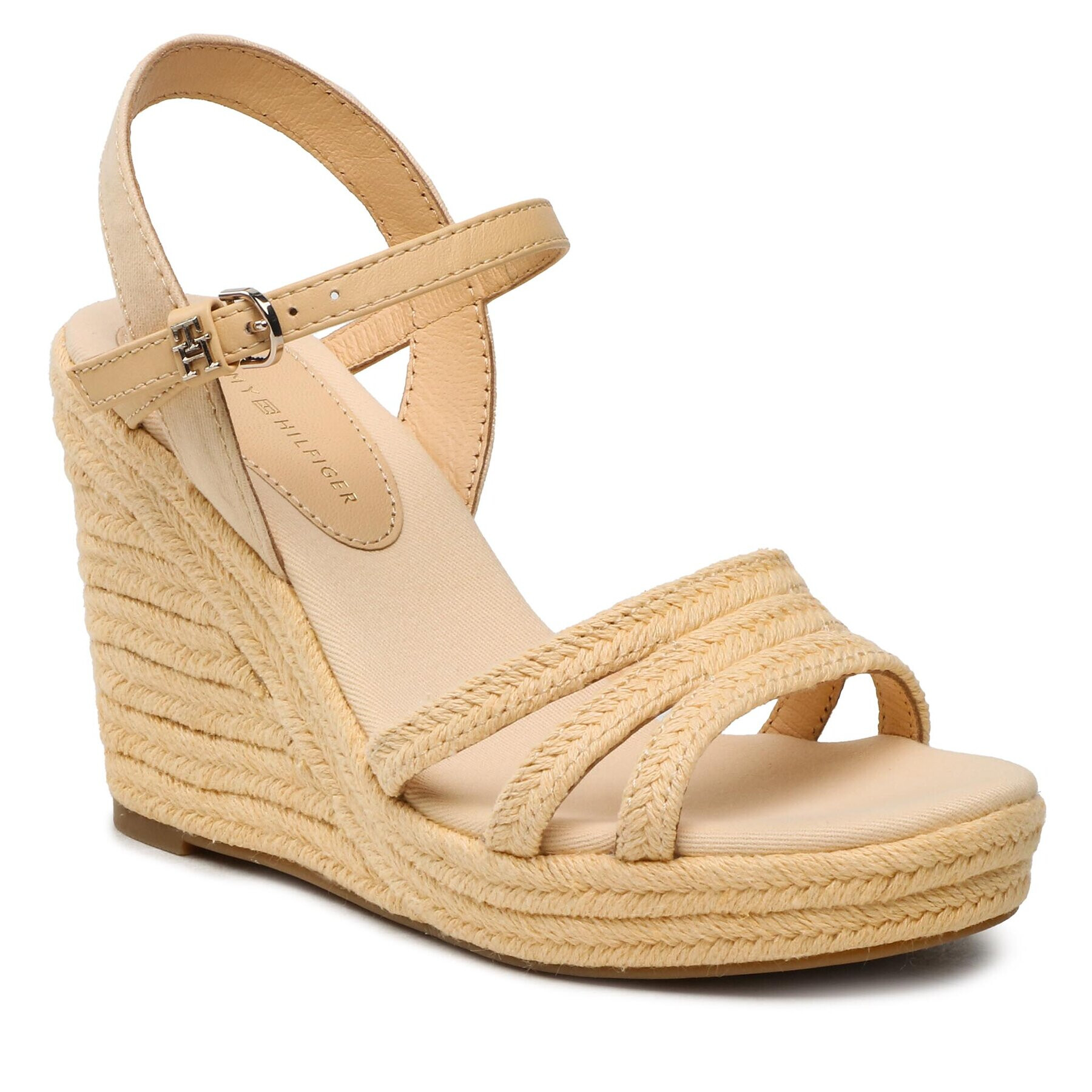 Tommy Hilfiger Сандали Essential Wedge Sandal FW0FW07159 Бежов - Pepit.bg