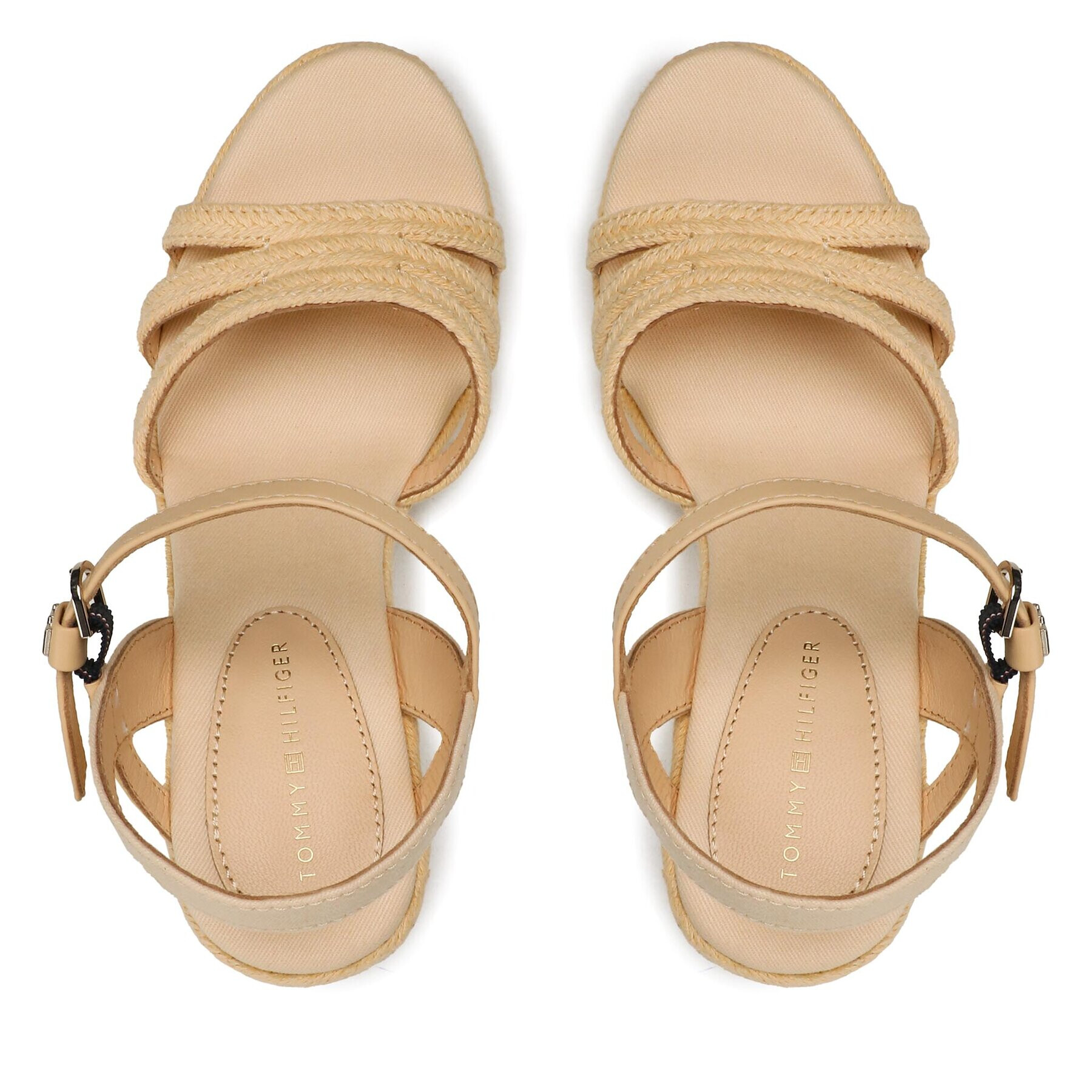 Tommy Hilfiger Сандали Essential Wedge Sandal FW0FW07159 Бежов - Pepit.bg