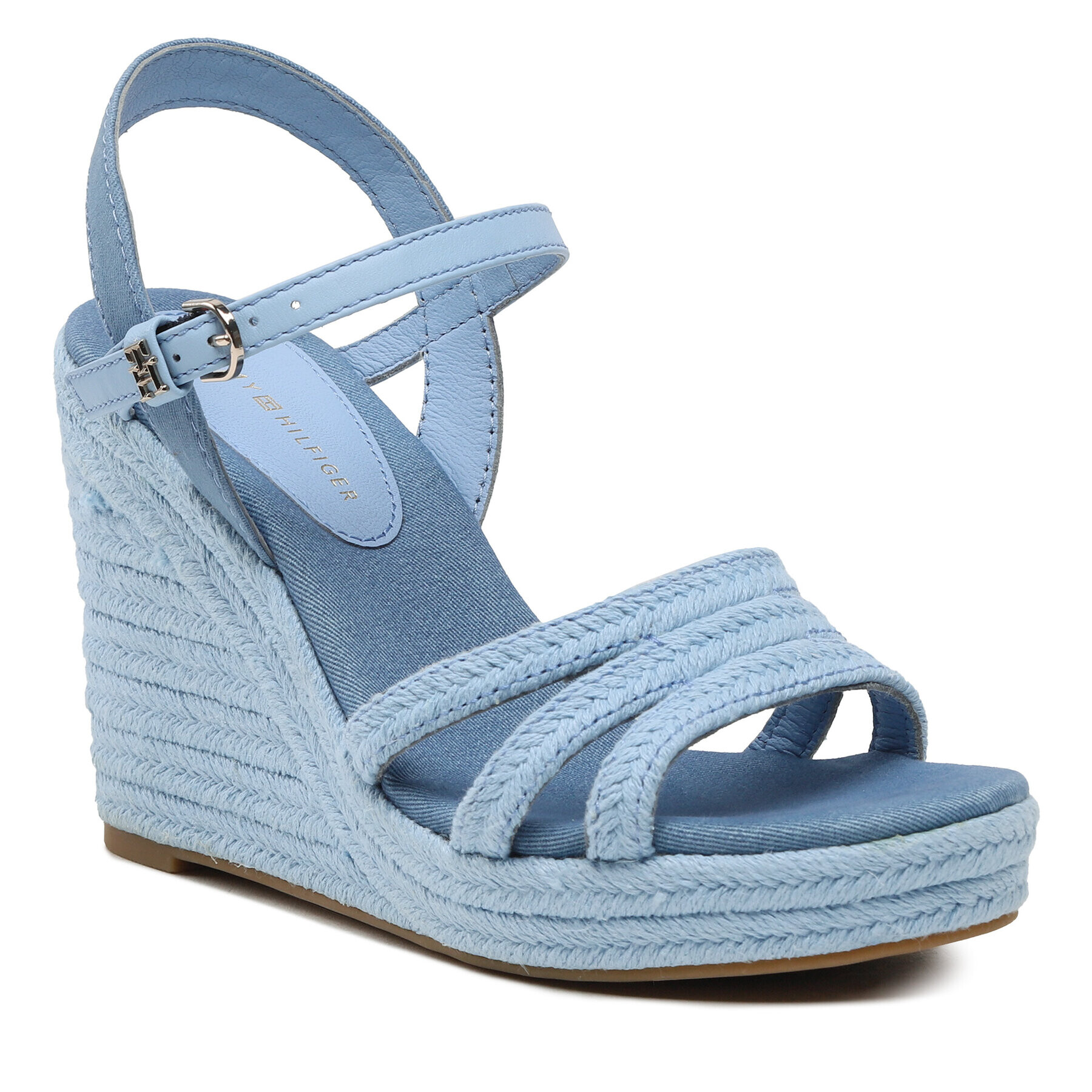 Tommy Hilfiger Сандали Essential Wedge Sandal FW0FW07159 Син - Pepit.bg