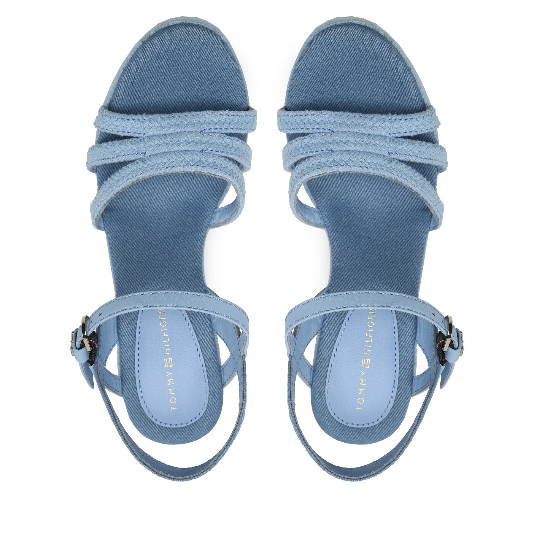 Tommy Hilfiger Сандали Essential Wedge Sandal FW0FW07159 Син - Pepit.bg