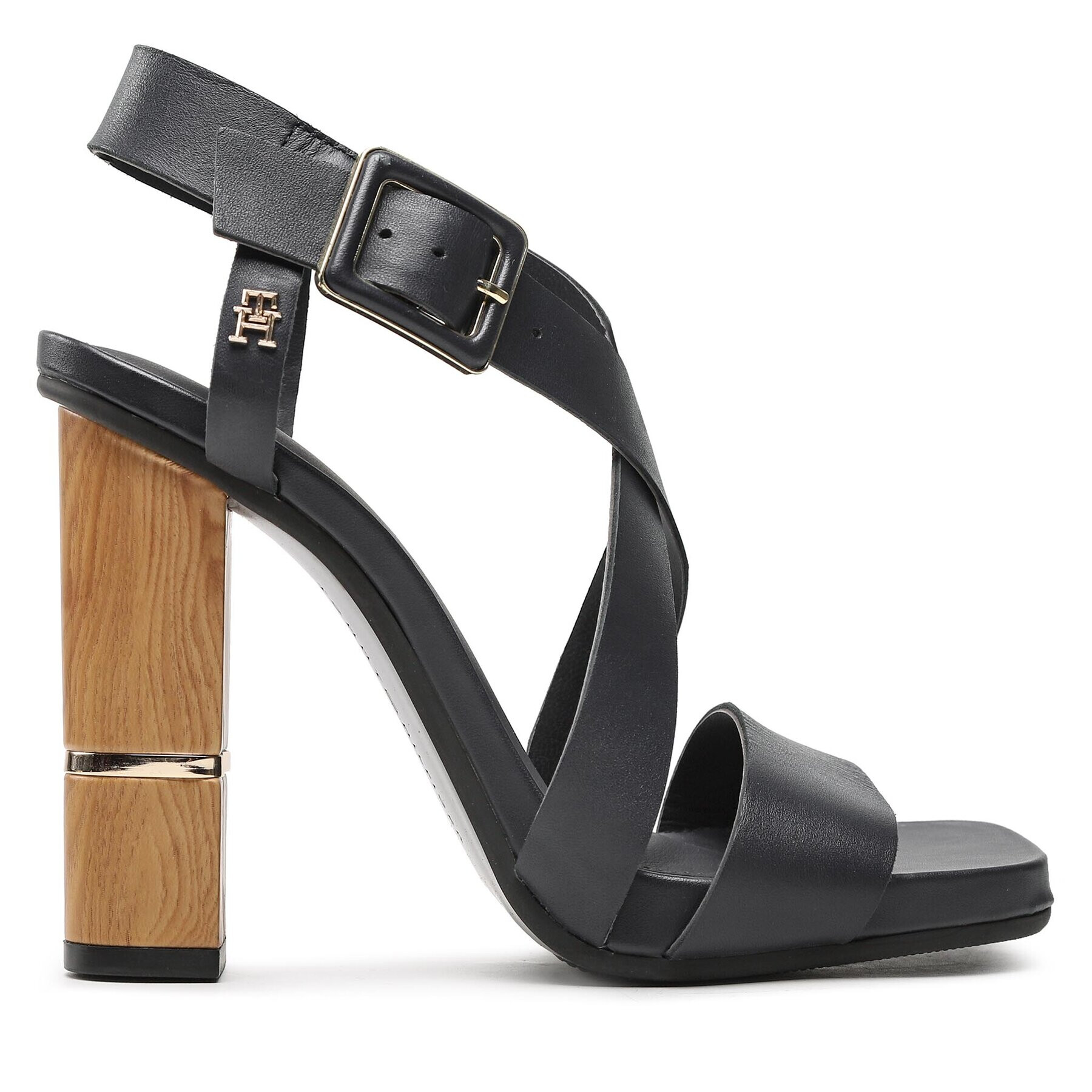 Tommy Hilfiger Сандали Hardware Block High Heel FW0FW07016 Тъмносин - Pepit.bg