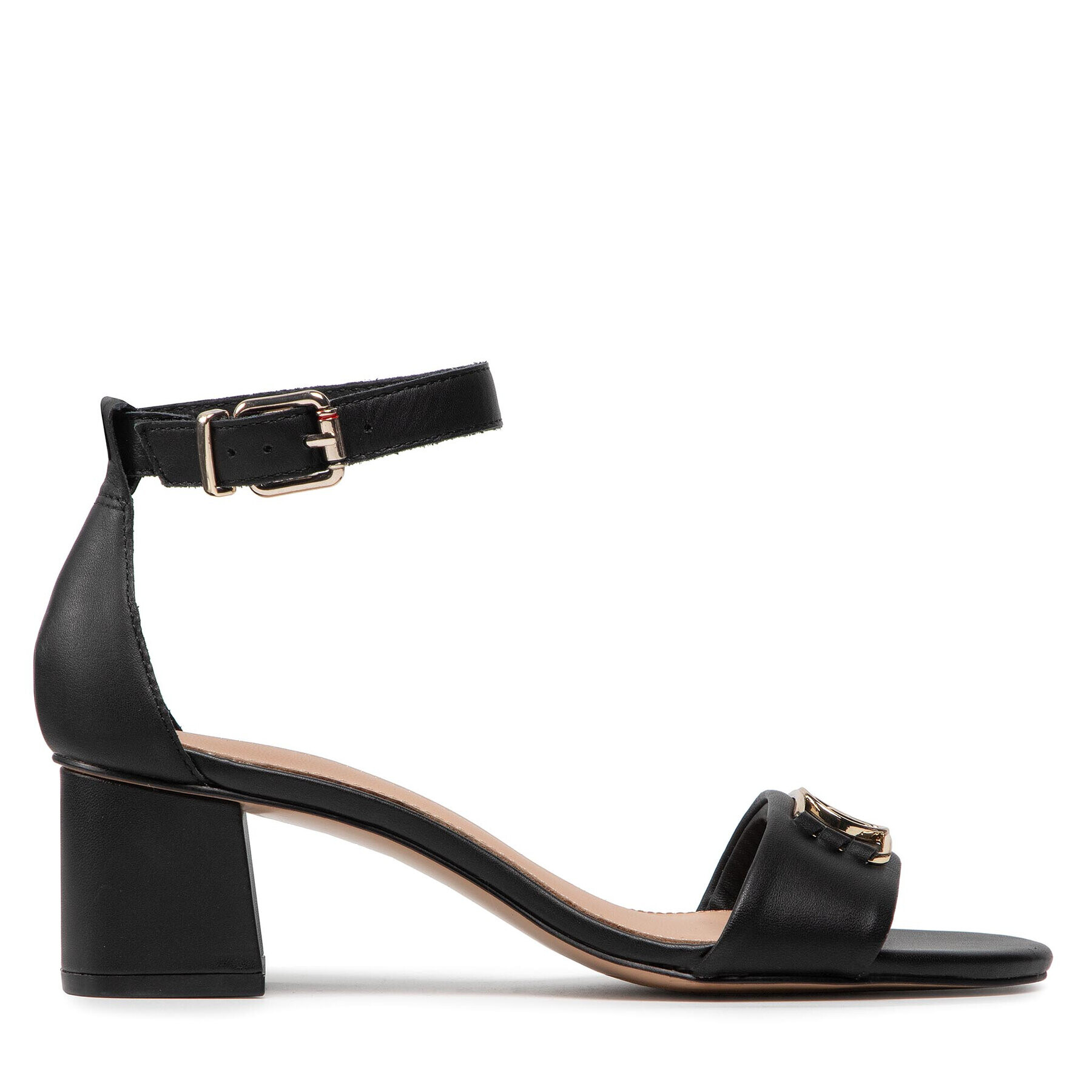 Tommy Hilfiger Сандали Hardware Mid Heel Sandal FW0FW06300 Черен - Pepit.bg