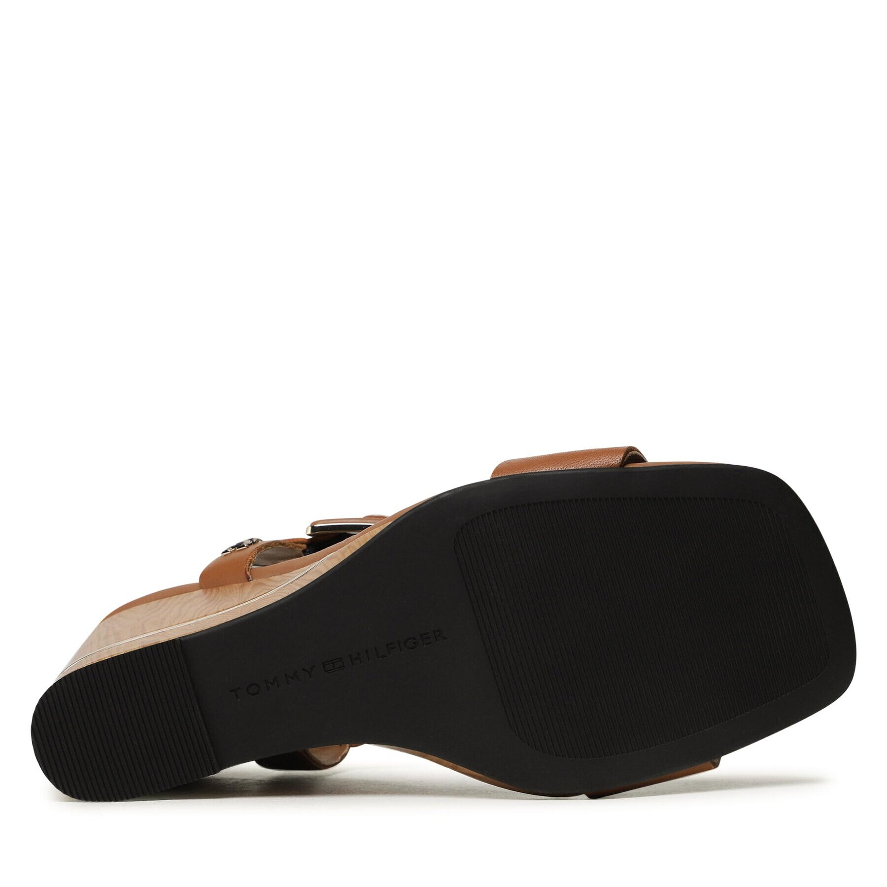 Tommy Hilfiger Сандали Hardware Wedge Sandal FW0FW07074 Кафяв - Pepit.bg