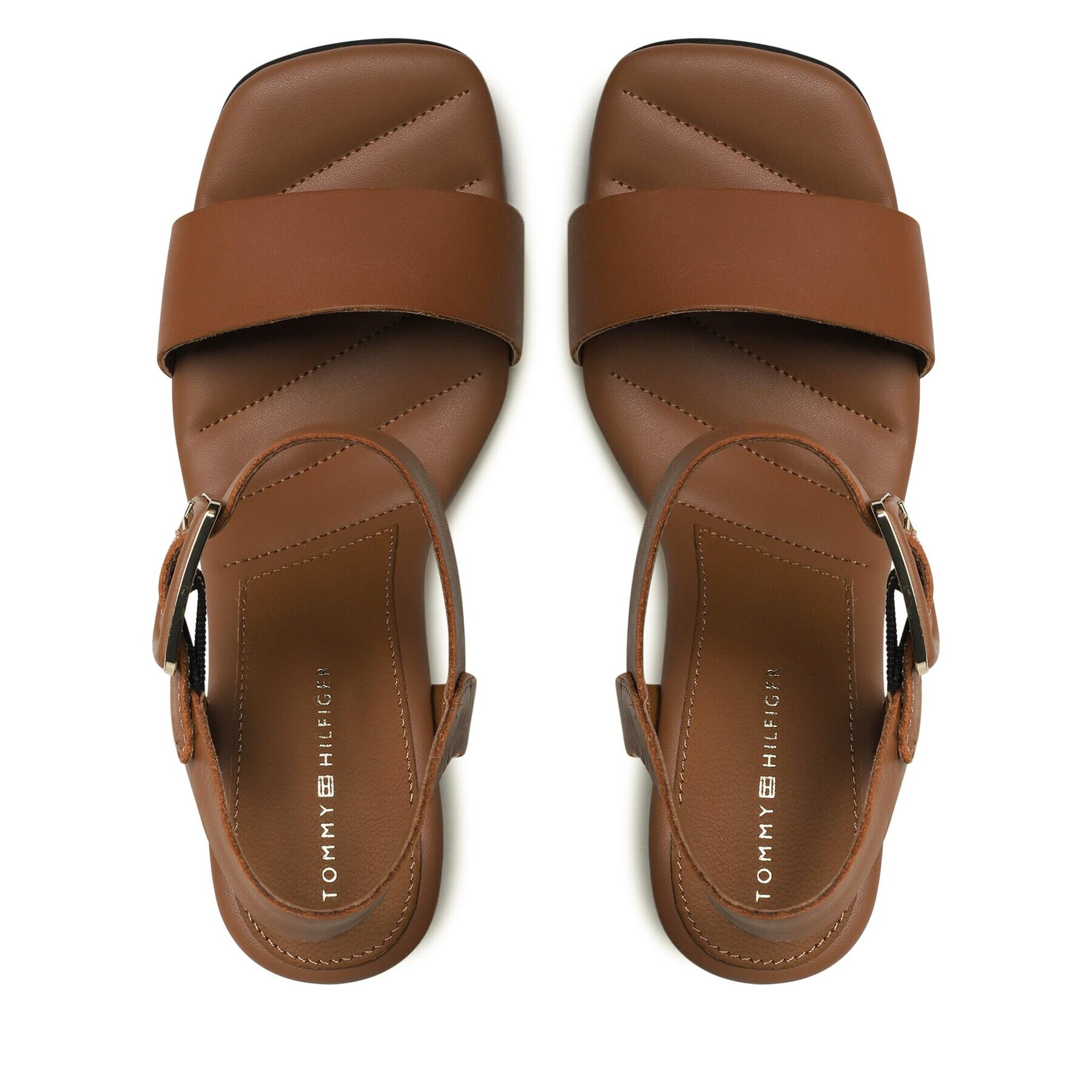 Tommy Hilfiger Сандали Hardware Wedge Sandal FW0FW07074 Кафяв - Pepit.bg