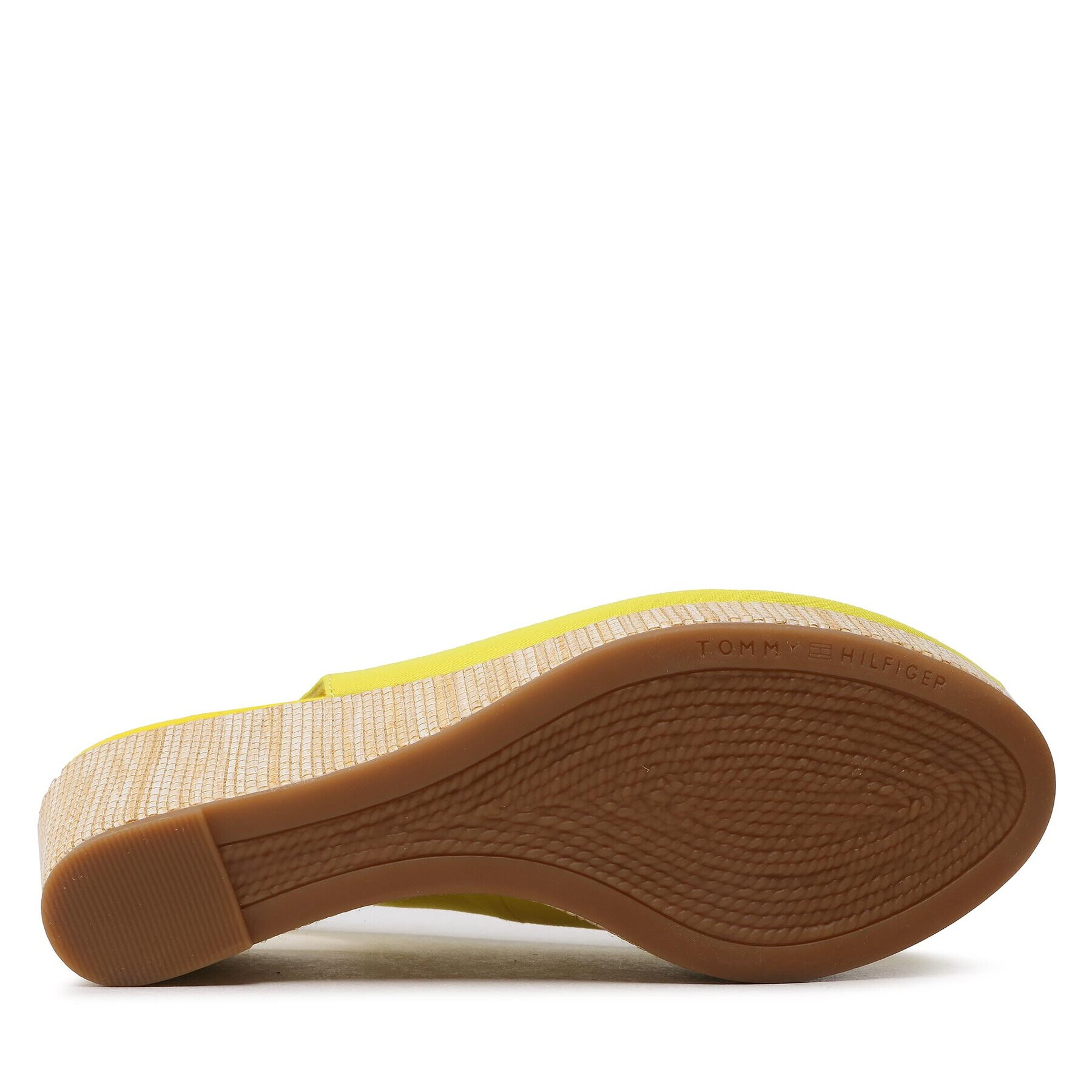 Tommy Hilfiger Сандали Iconic Elba Sling Back Wedge FW0FW04788 Жълт - Pepit.bg