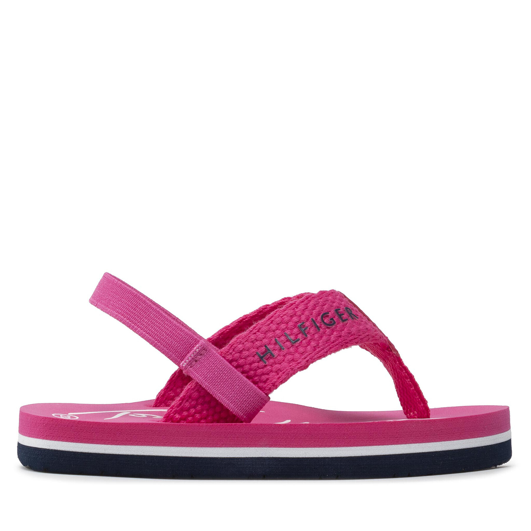 Tommy Hilfiger Сандали Logo Print Flip Flop T1A8-32199-0058 Розов - Pepit.bg