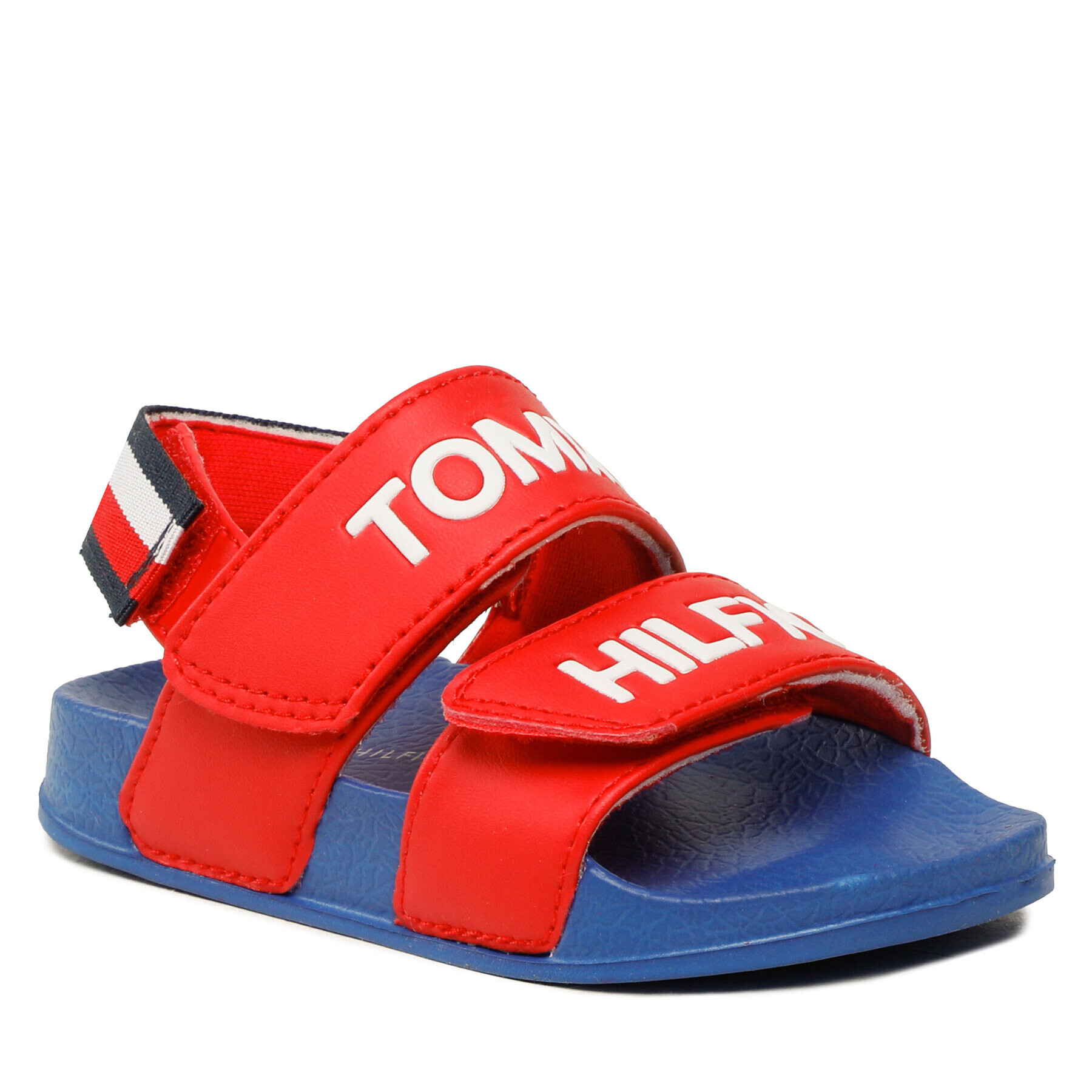 Tommy Hilfiger Сандали Logo Velcro Sandal T1B2-32927-1172 M Червен - Pepit.bg