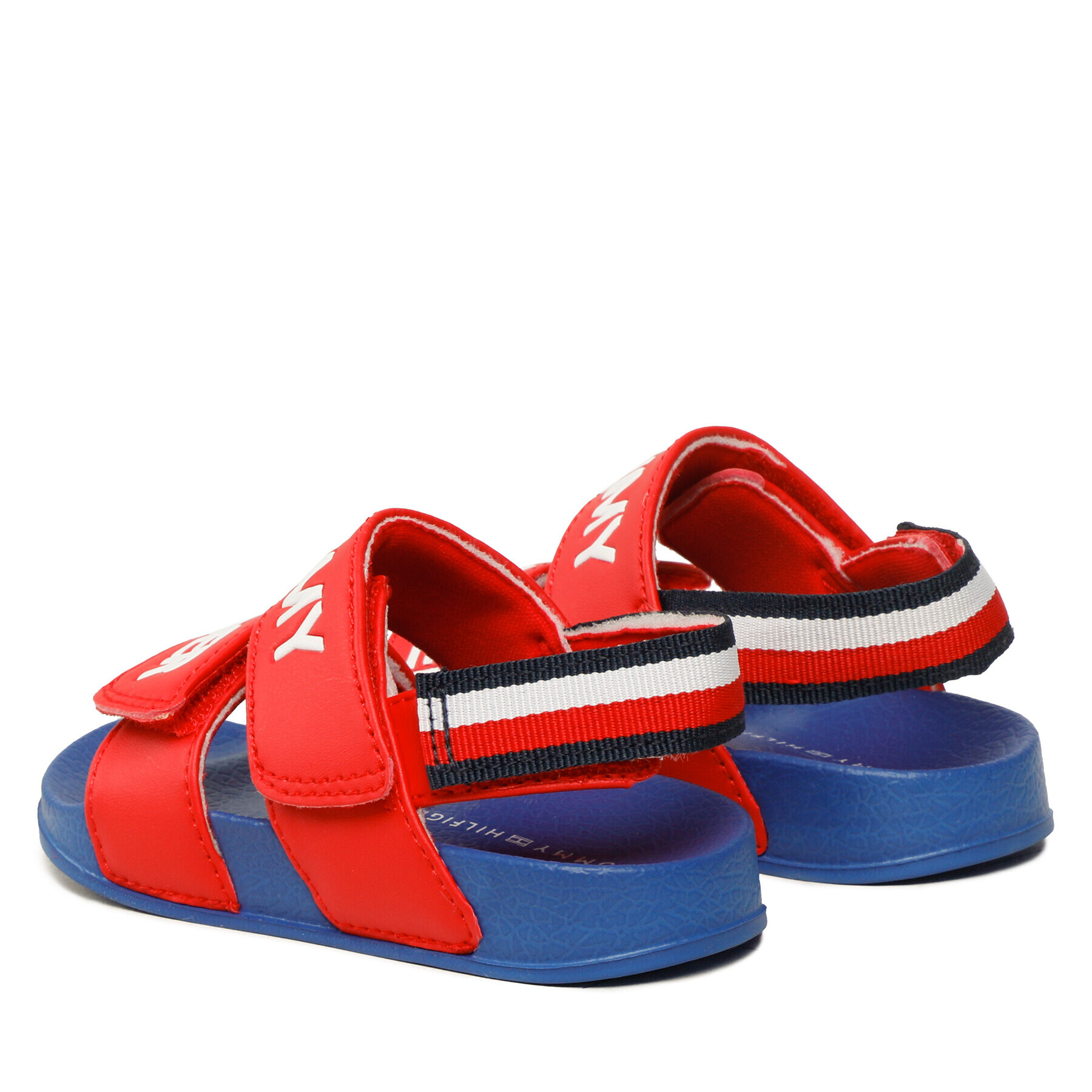 Tommy Hilfiger Сандали Logo Velcro Sandal T1B2-32927-1172 M Червен - Pepit.bg