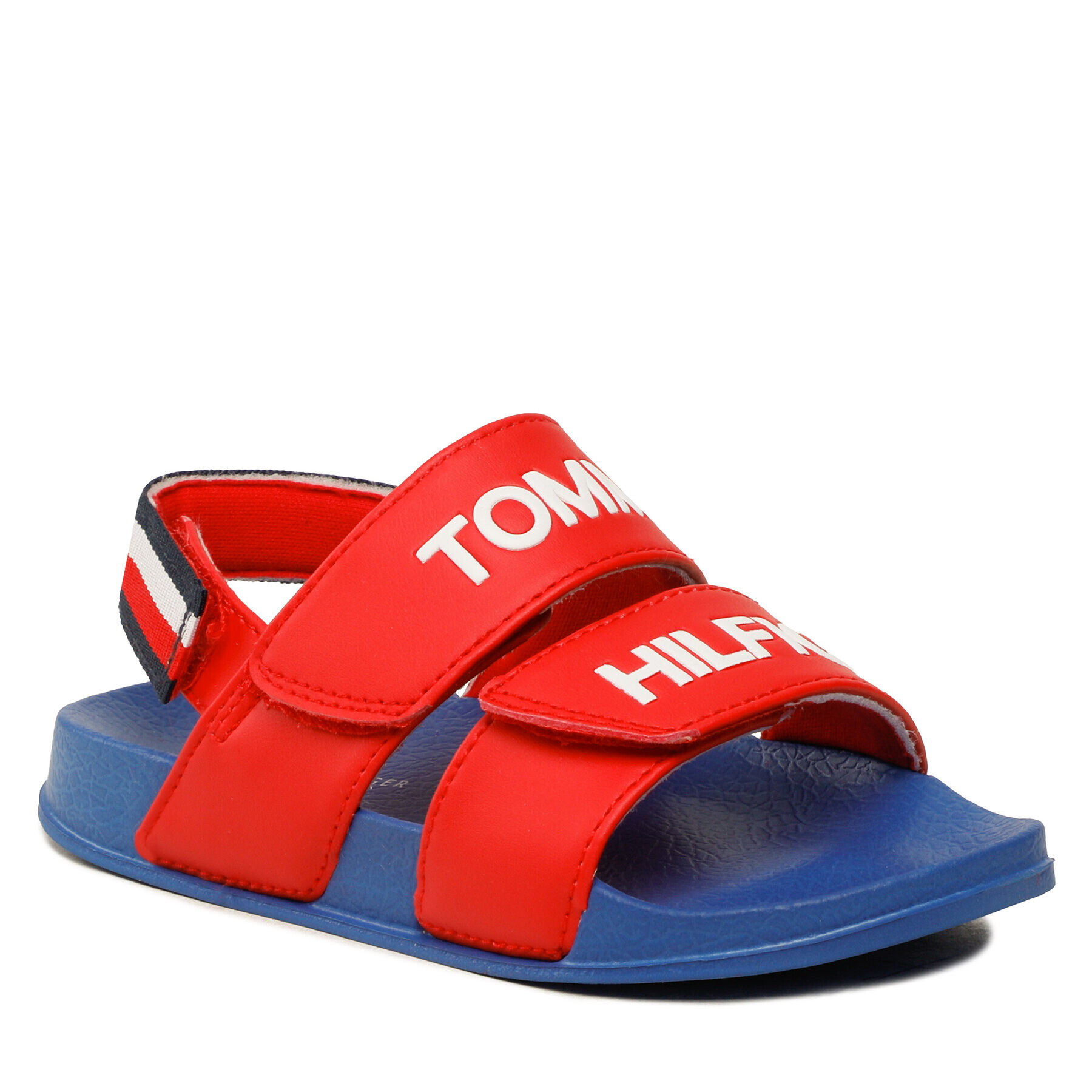 Tommy Hilfiger Сандали Logo Velcro Sandal T1B2-32927-1172 S Червен - Pepit.bg