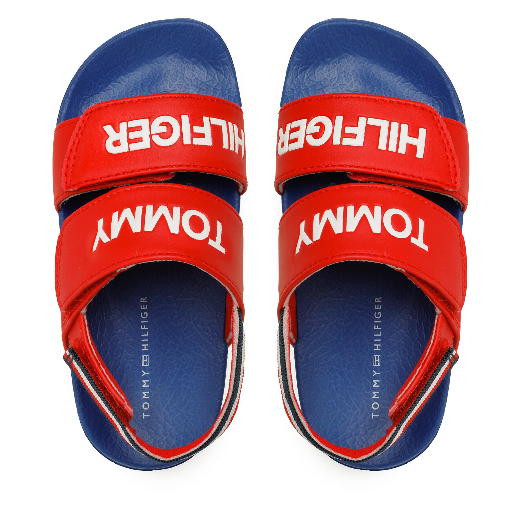 Tommy Hilfiger Сандали Logo Velcro Sandal T1B2-32927-1172 S Червен - Pepit.bg