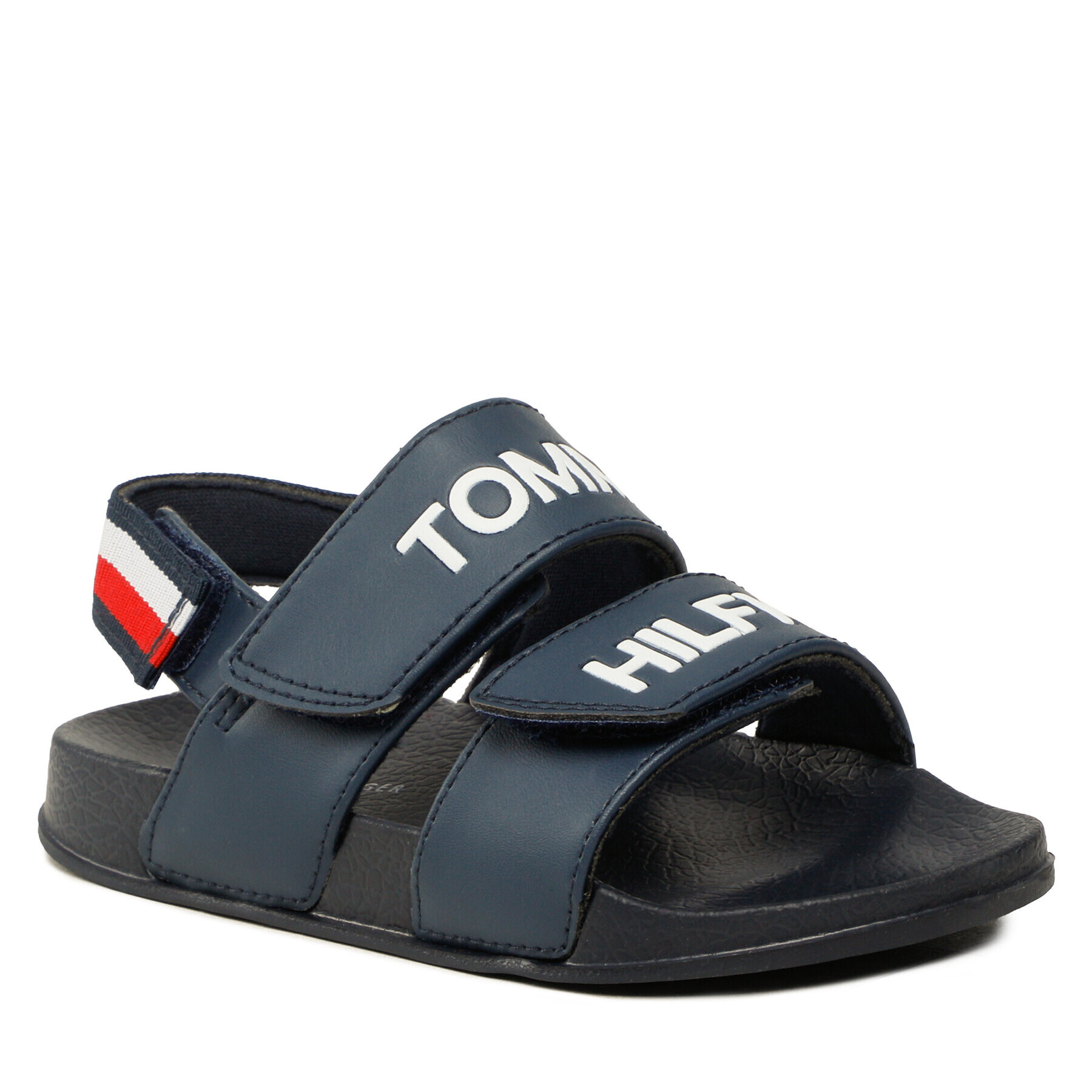 Tommy Hilfiger Сандали Logo Velcro Sandal T1B2-32927-1172 S Тъмносин - Pepit.bg